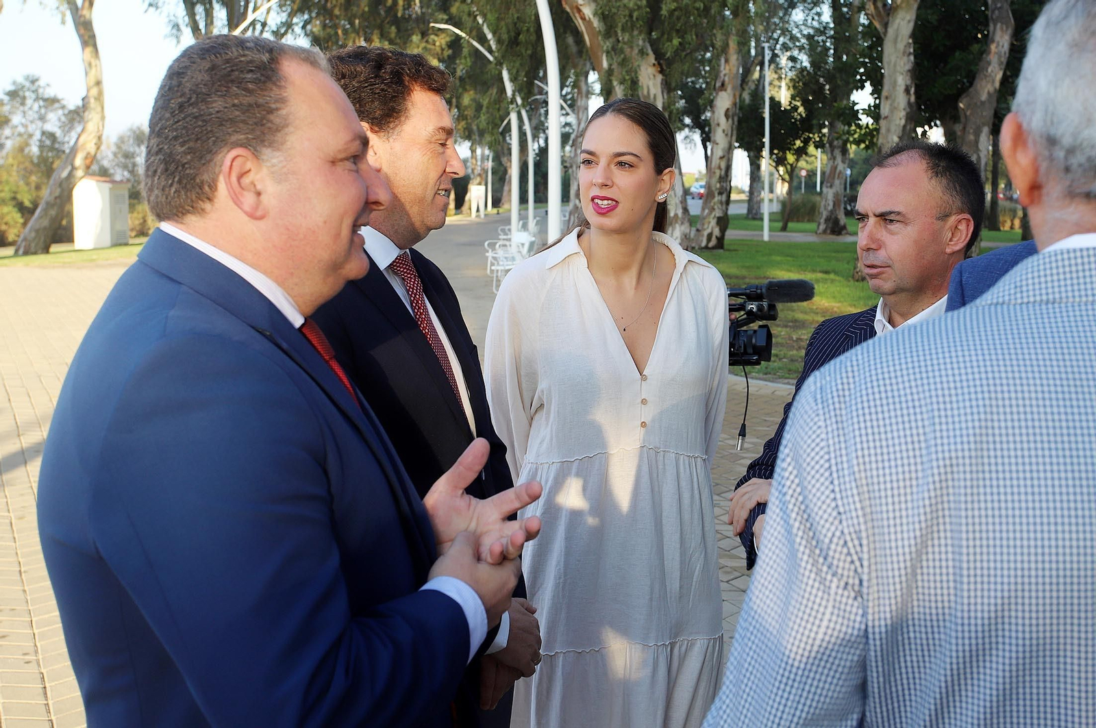 Imágenes de la inauguración de la remodelación del entorno del Monumento a Colón
