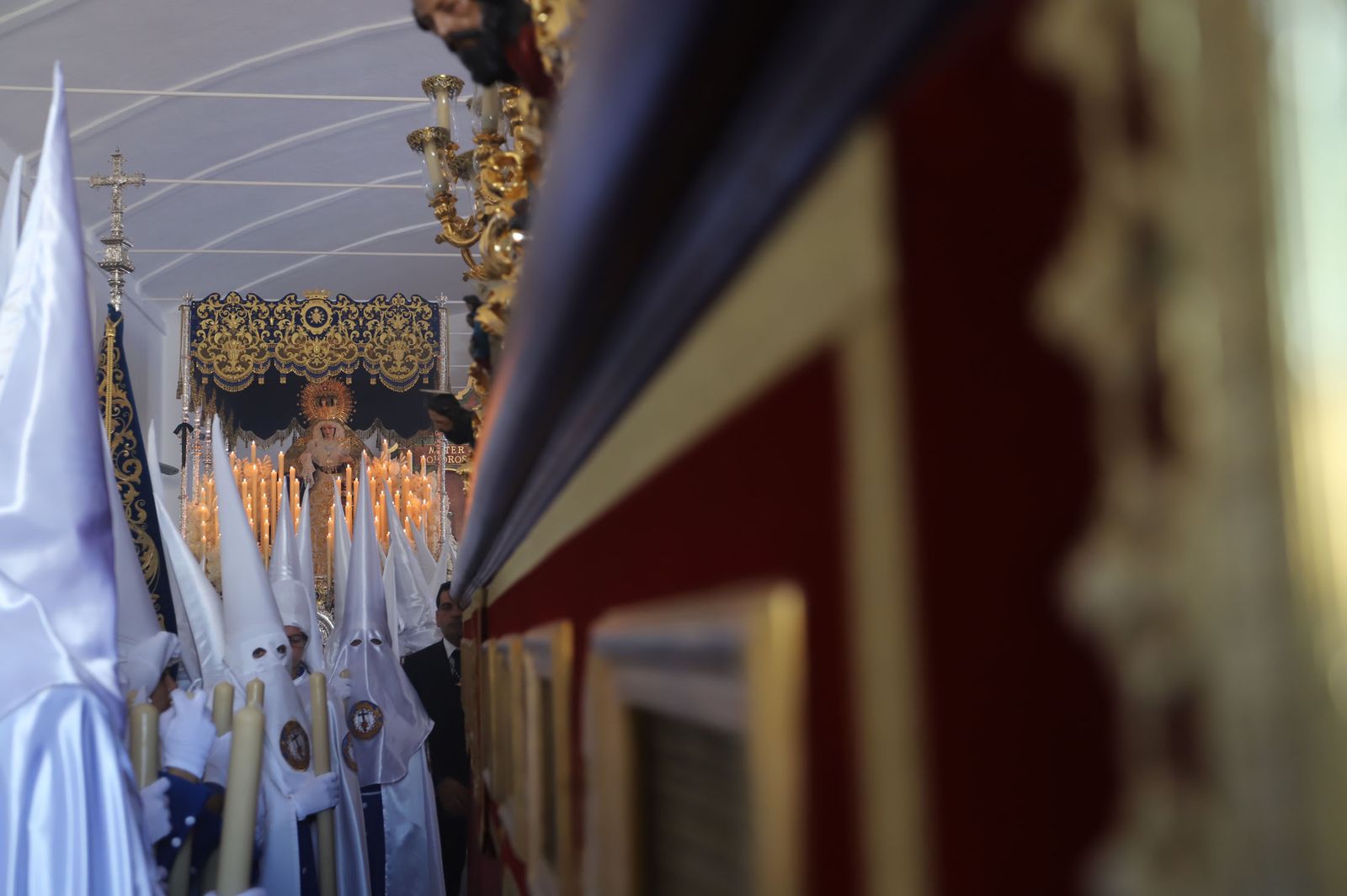 Imágenes de la procesión de la hermandad de la Lanzada de Huelva