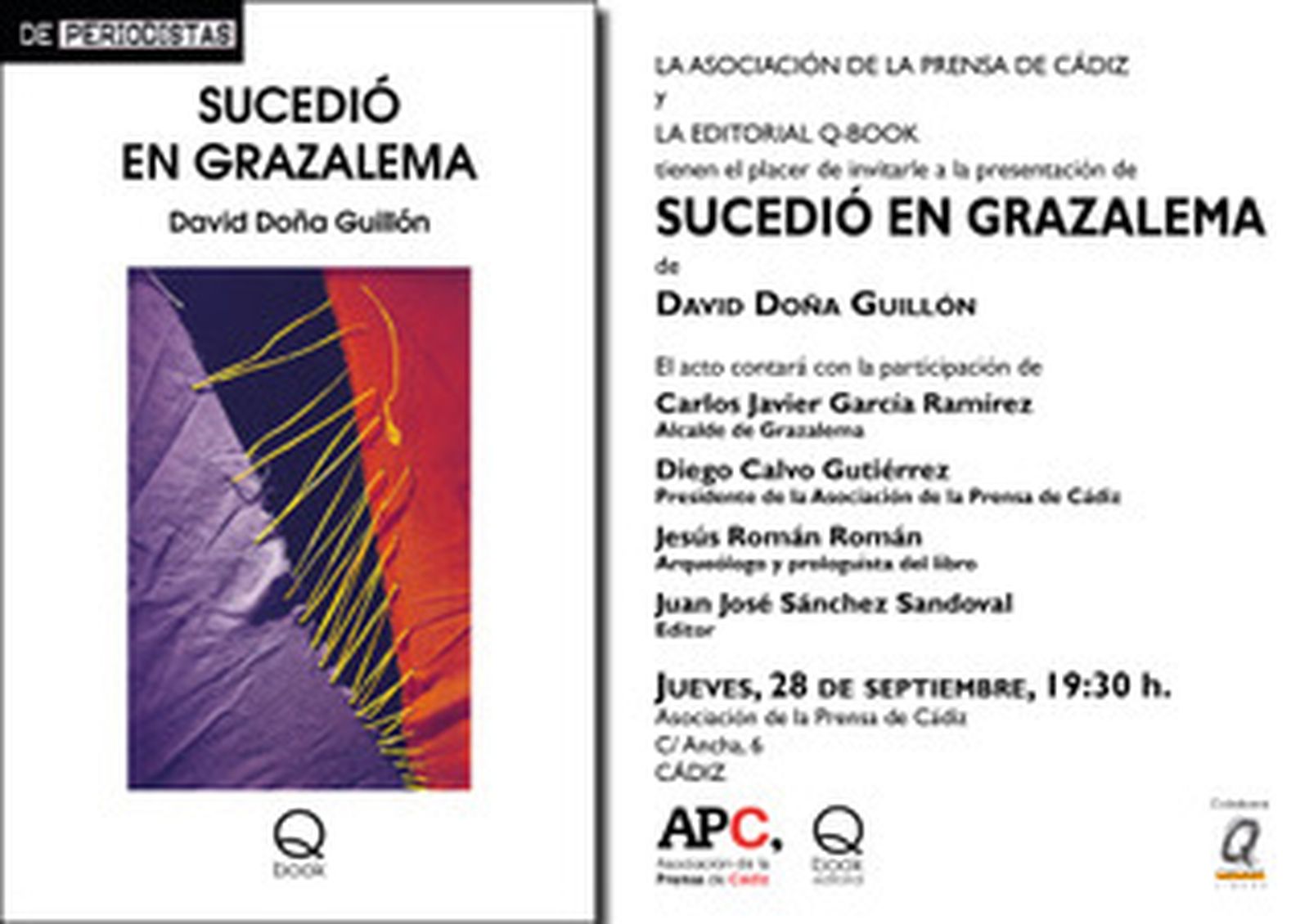 El próximo jueves en la Asociación de la Prensa