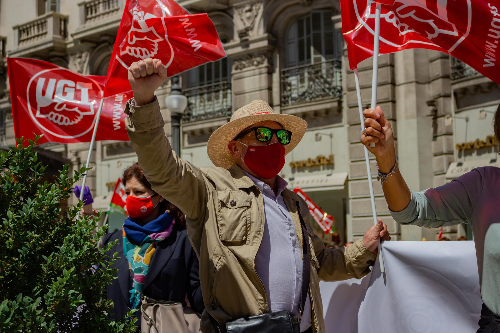 Fotos: Manifestación del 1º de Mayo en Granada