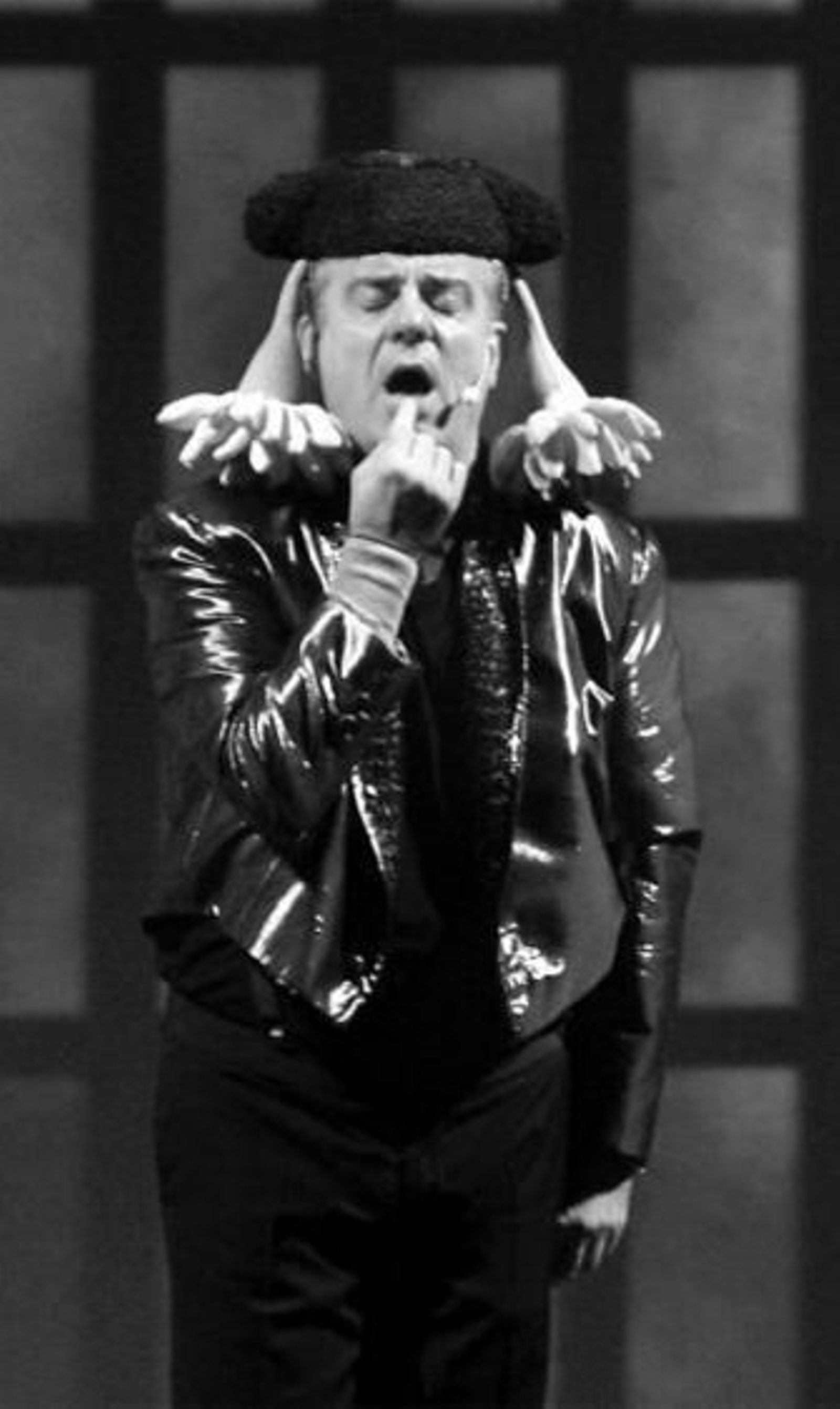 Millán Salcedo, durante la representación.