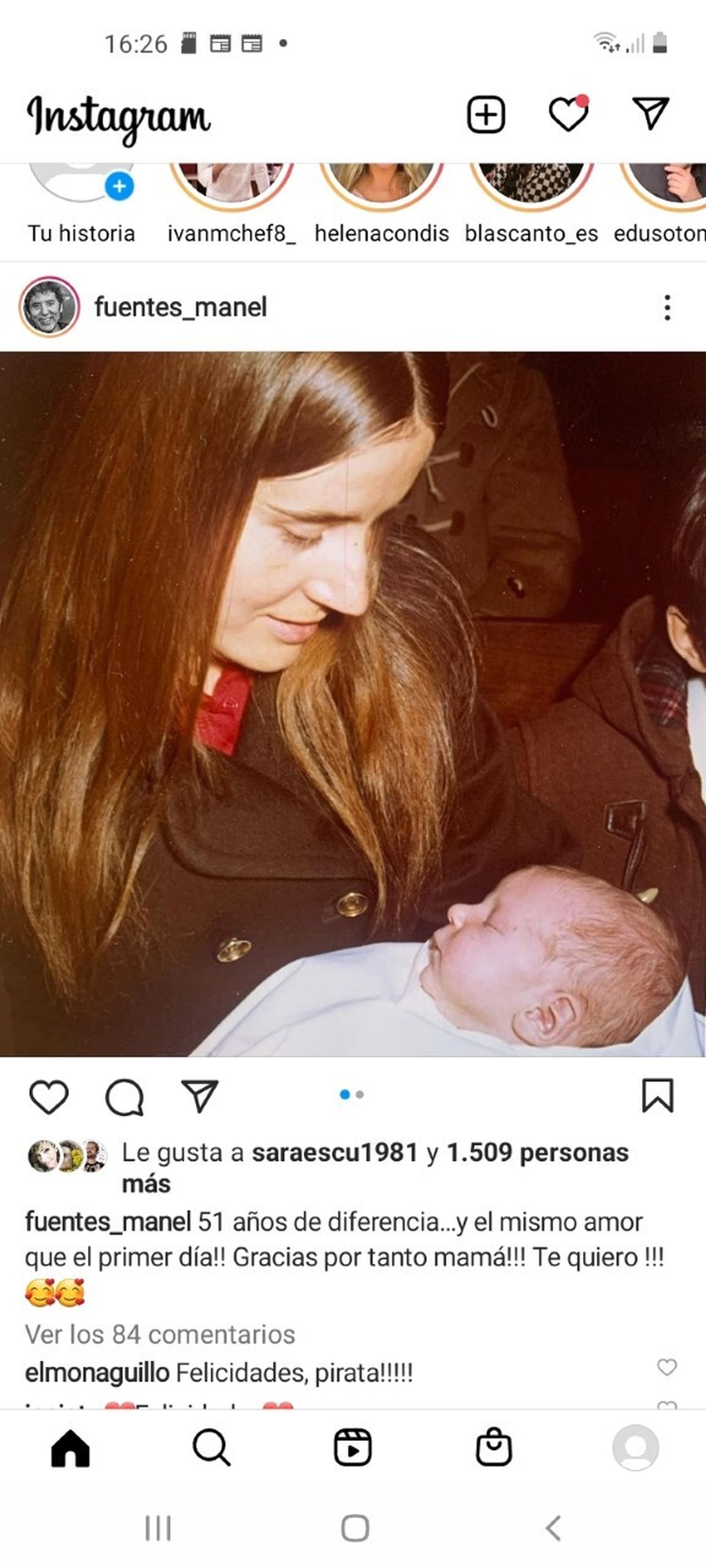 Esta va a ser la más difícil dada la edad de la criatura. Es un presentador bien conocido.