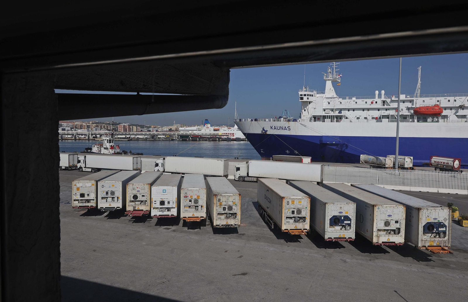 Fotos de la visita a la empresa Americold en el Puerto de Algeciras