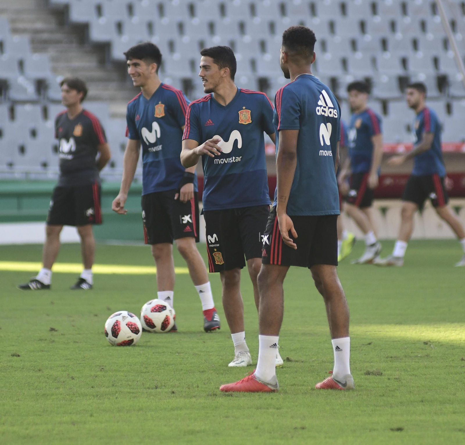Entrenamiento de la selección sub-21 en El Arcángel