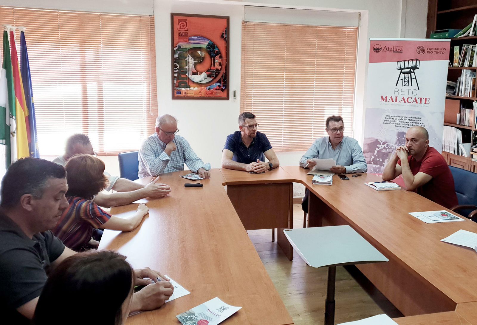 Un momento de la reunión sobre el Reto Malacate.