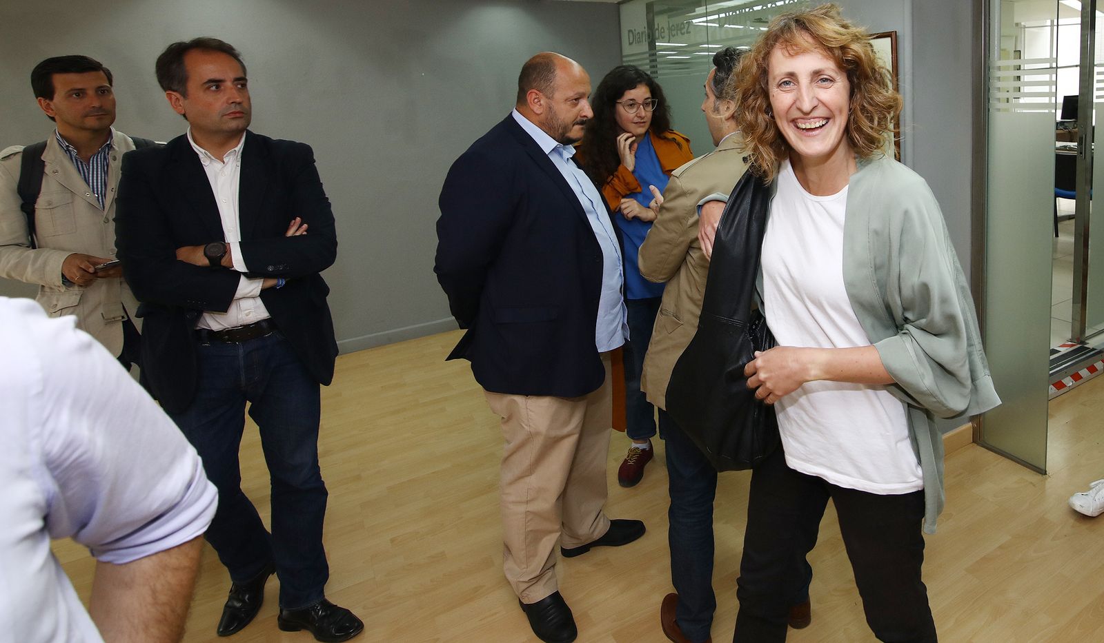 Kika González, el pasado jueves en Diario de Jerez.