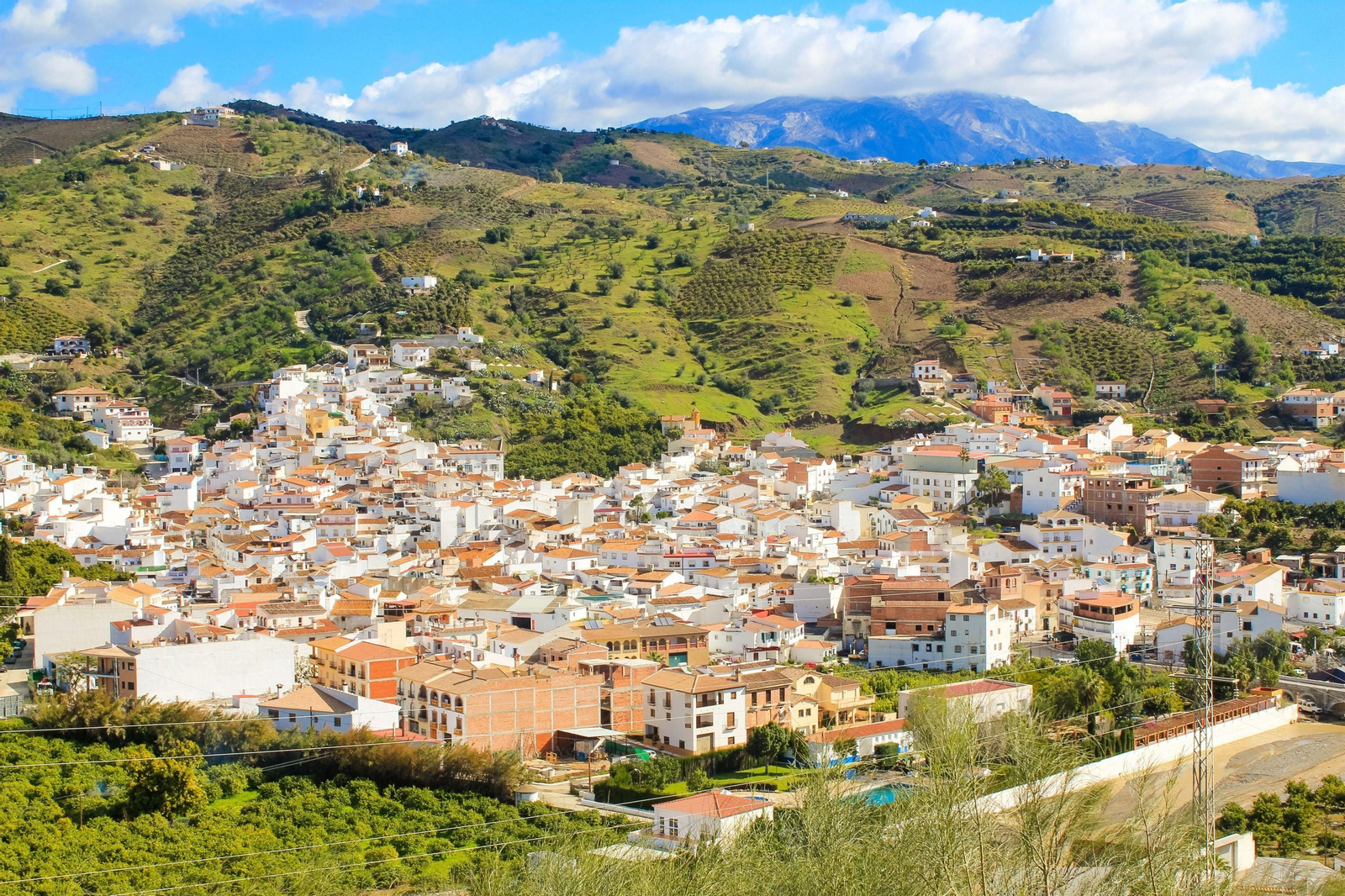 Panorámica del municipio de Benamargosa.