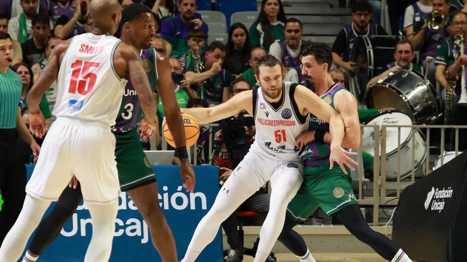 El Unicaja-Reggiana de cuartos de final de la BCL, en fotos