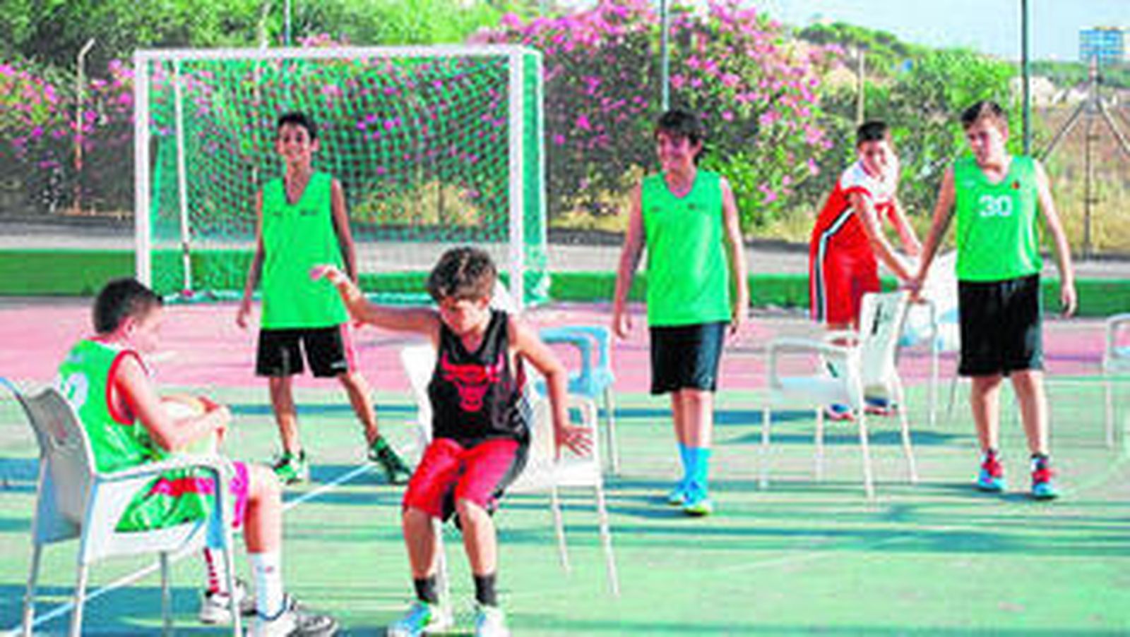 Imagen del campus de baloncesto celebrado en el club La Salina.
