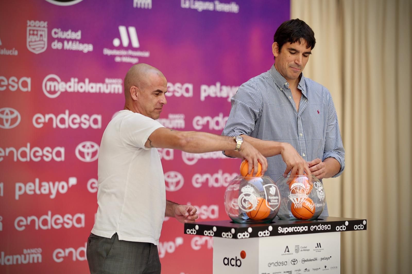 Las fotos del sorteo de Supercopa con mucho VIP: Duda, Carlos Suárez, Sergio Rodríguez...
