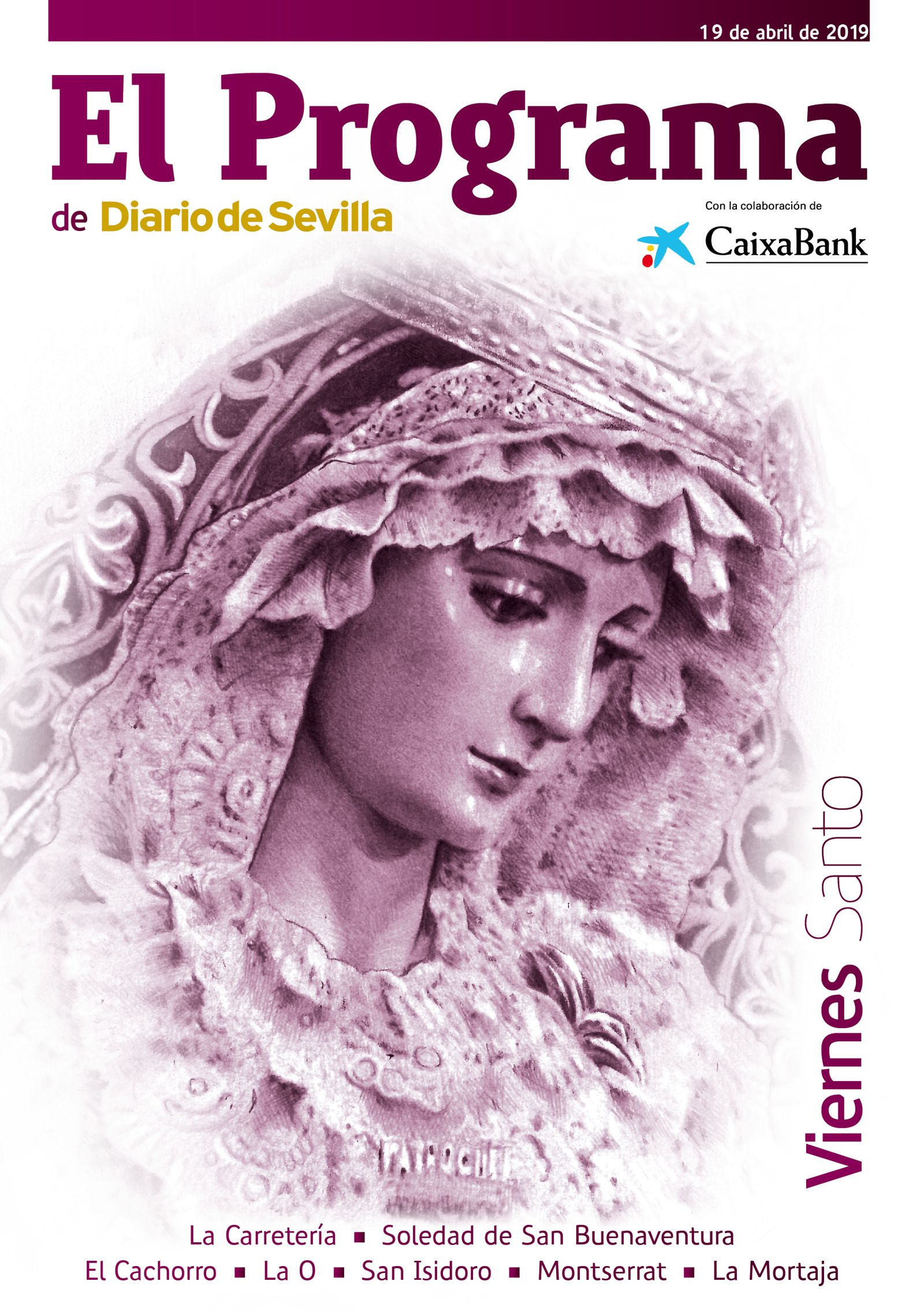 Portadas del programa de Diario de Sevilla para la Semana Santa