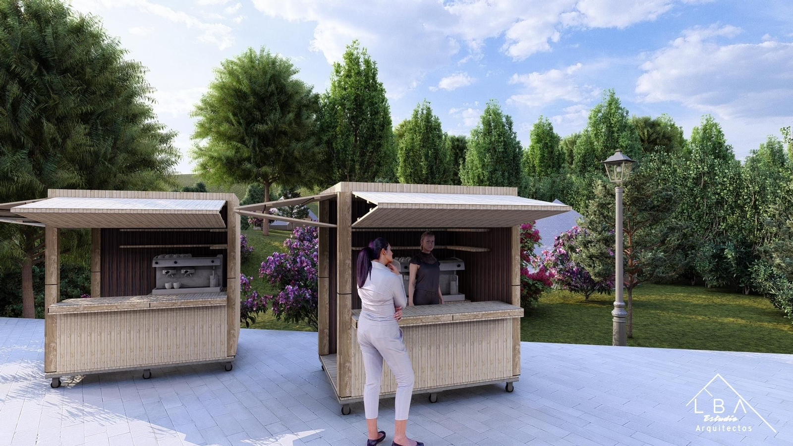 Bocetos digitales del futuro Eco Active Resort de Jaén.
