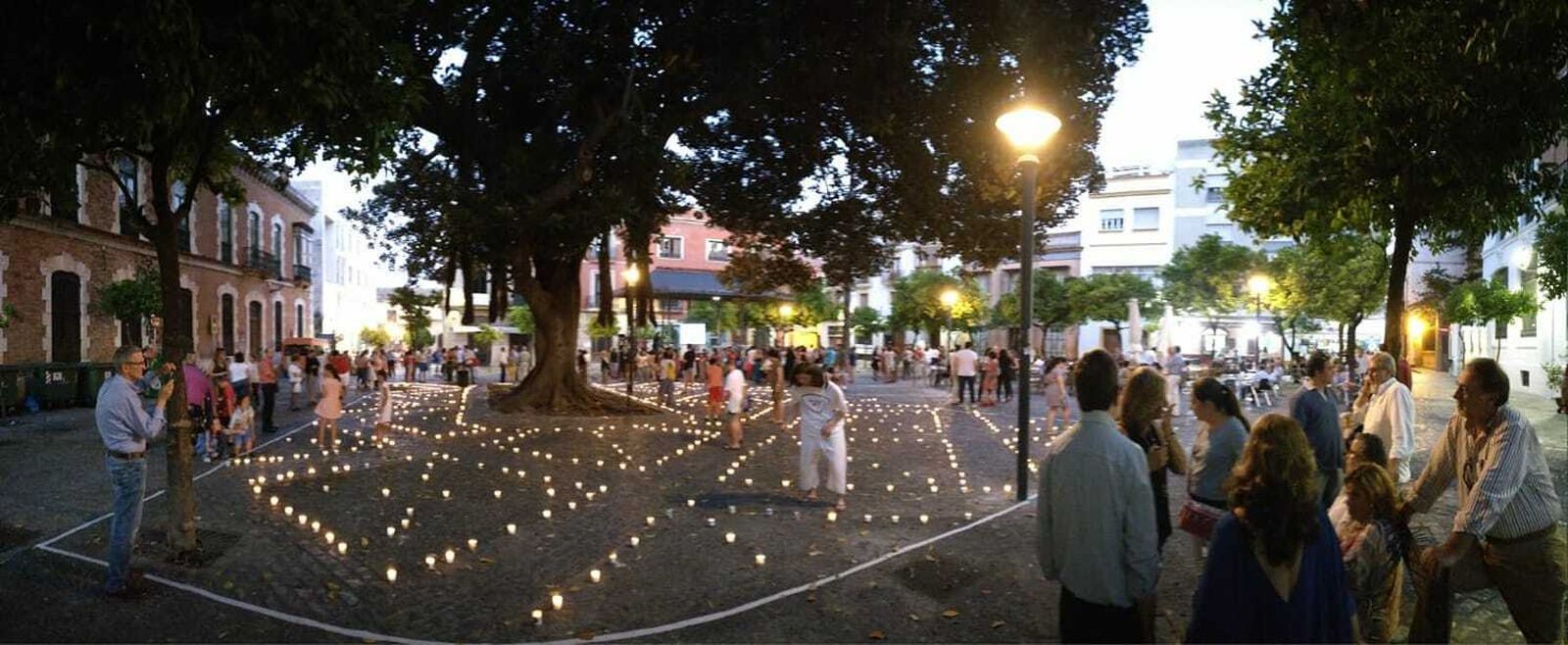 La Noche de las Candelas de Aspanido, hace tres años.