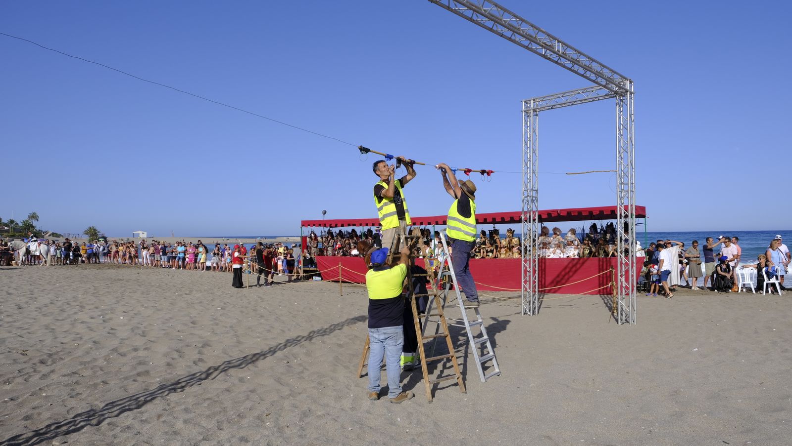 Imágenes del Torneo Medieval en la Playa del Lance. Moros y Cristianos de Mojácar