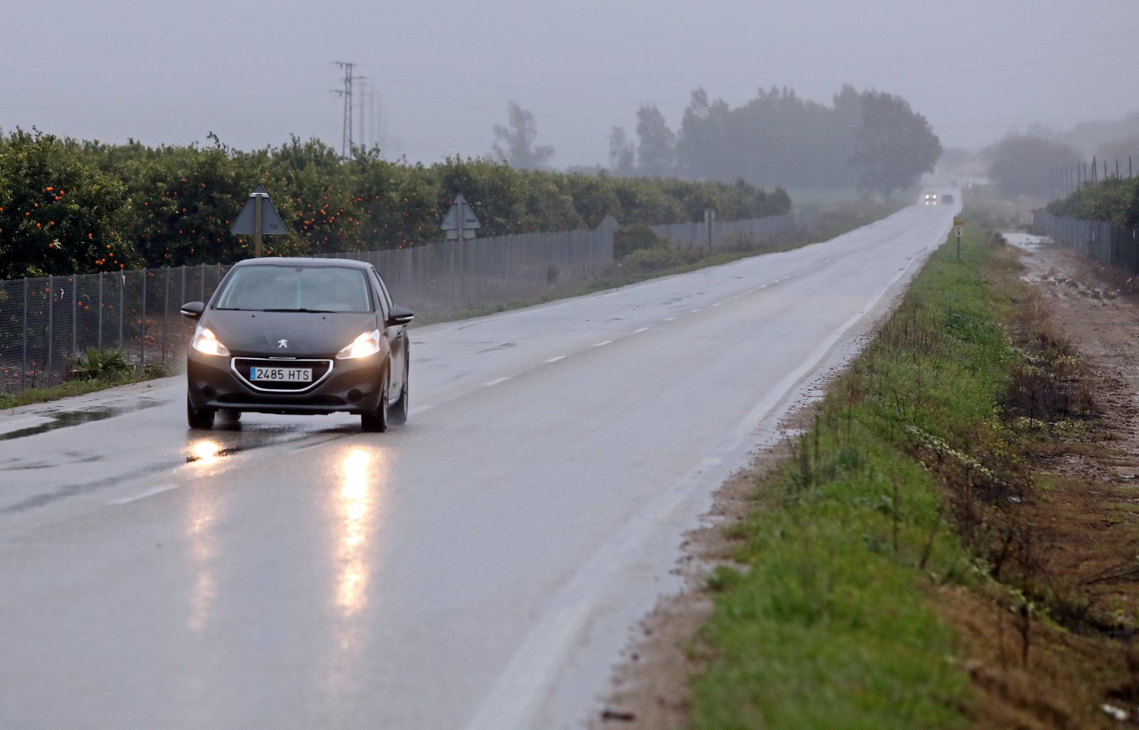 Imagen retrospectiva de la carretera de La Ina.