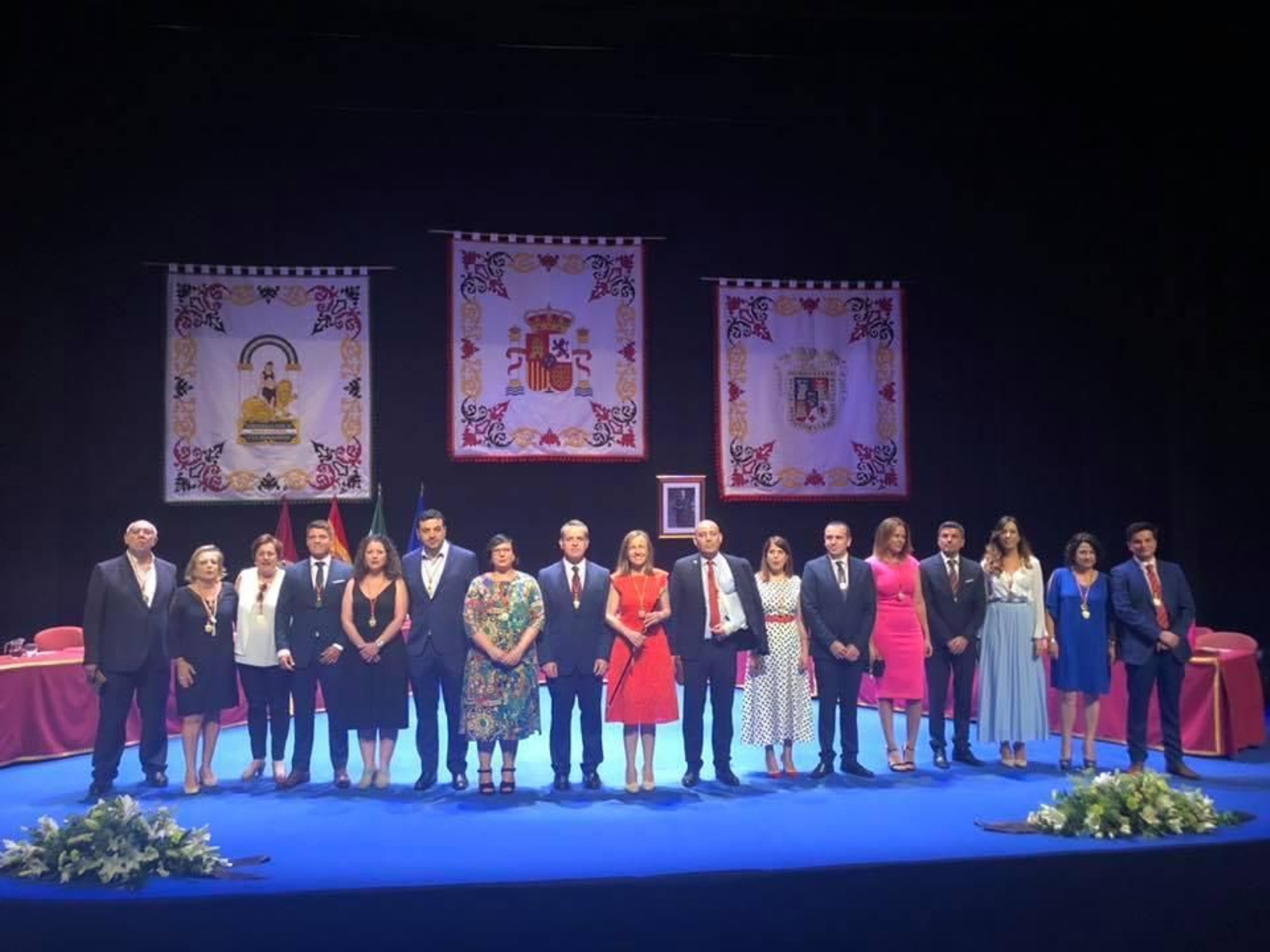 Corporación Municipal de Huércal-Overa, el pasado 15 de junio, tras la toma de posesión.