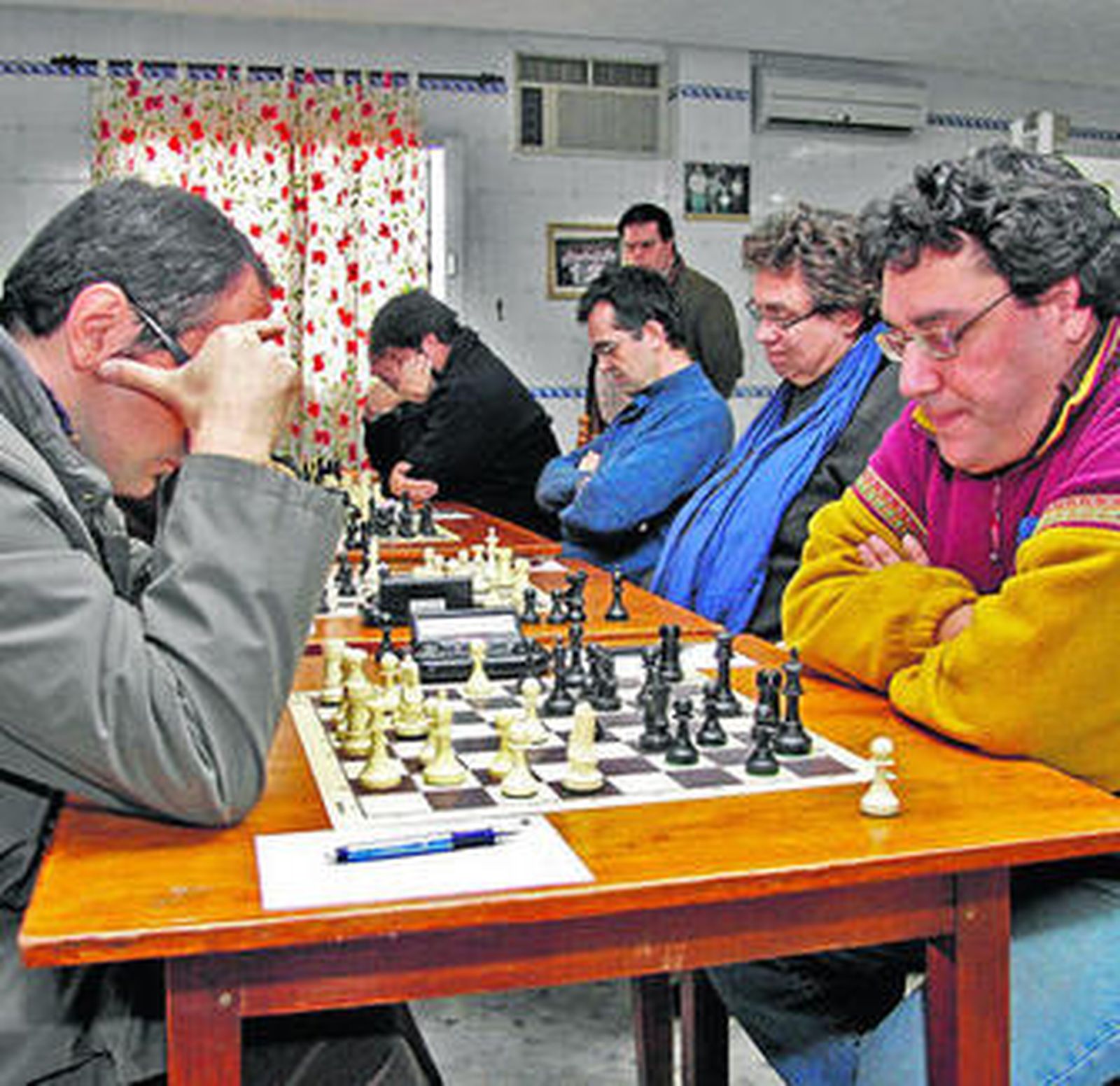 Imagen de un encuentro en la Casa del Ajedrez.