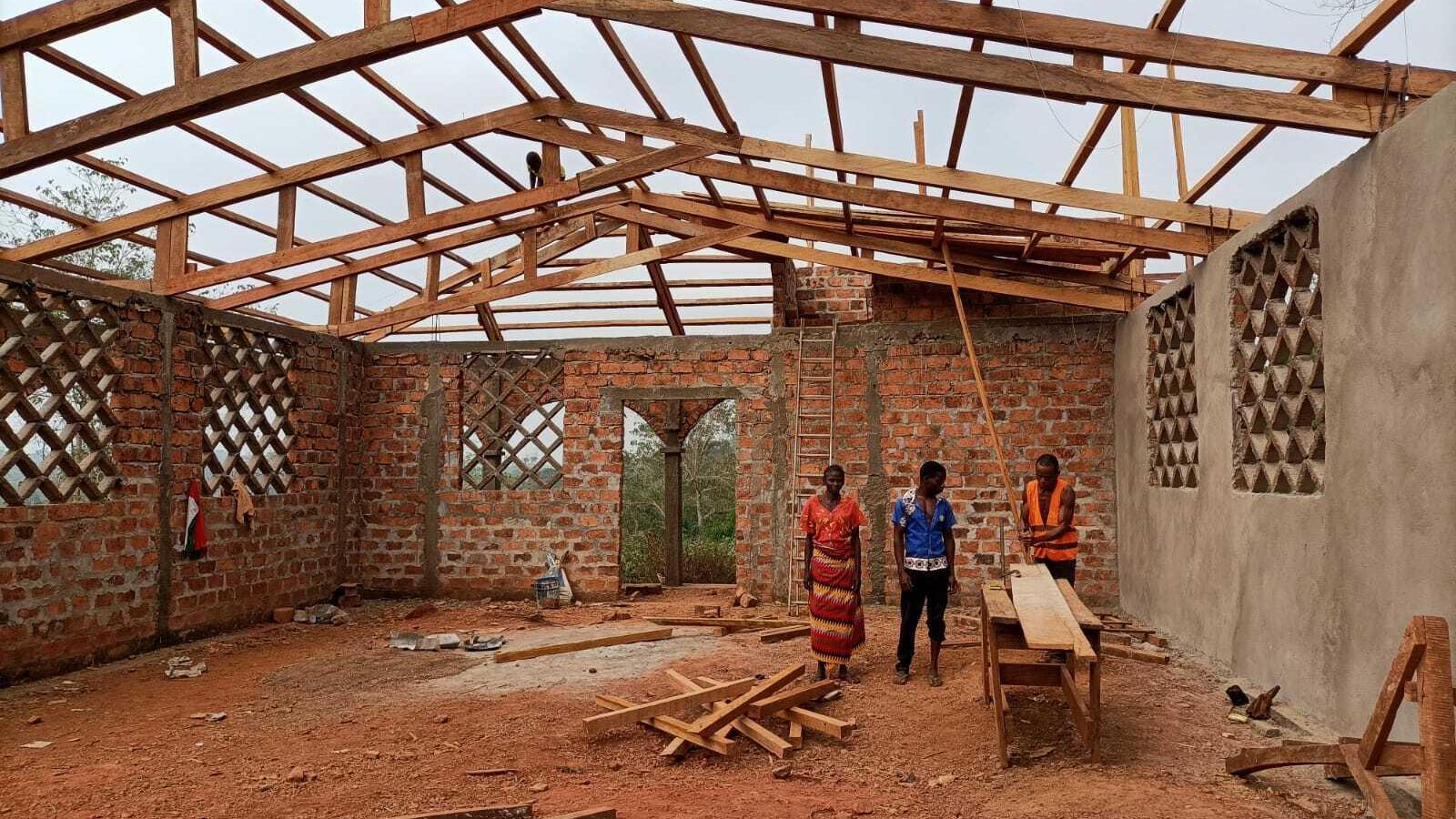 Construcción del templo.