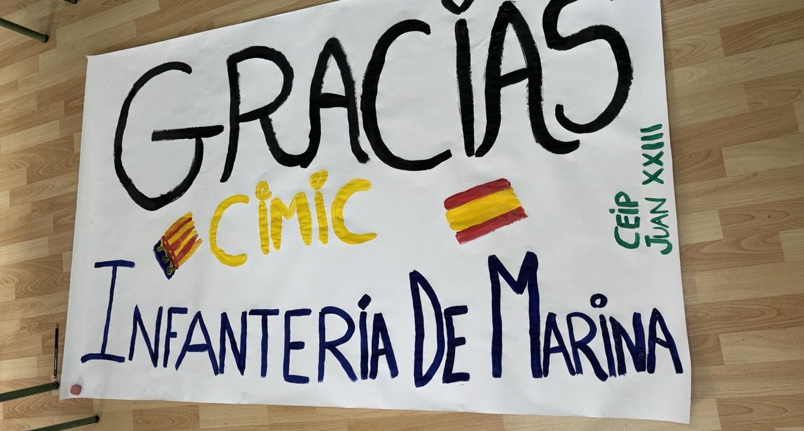 El trabajo incansable de los militares gaditanos en Valencia