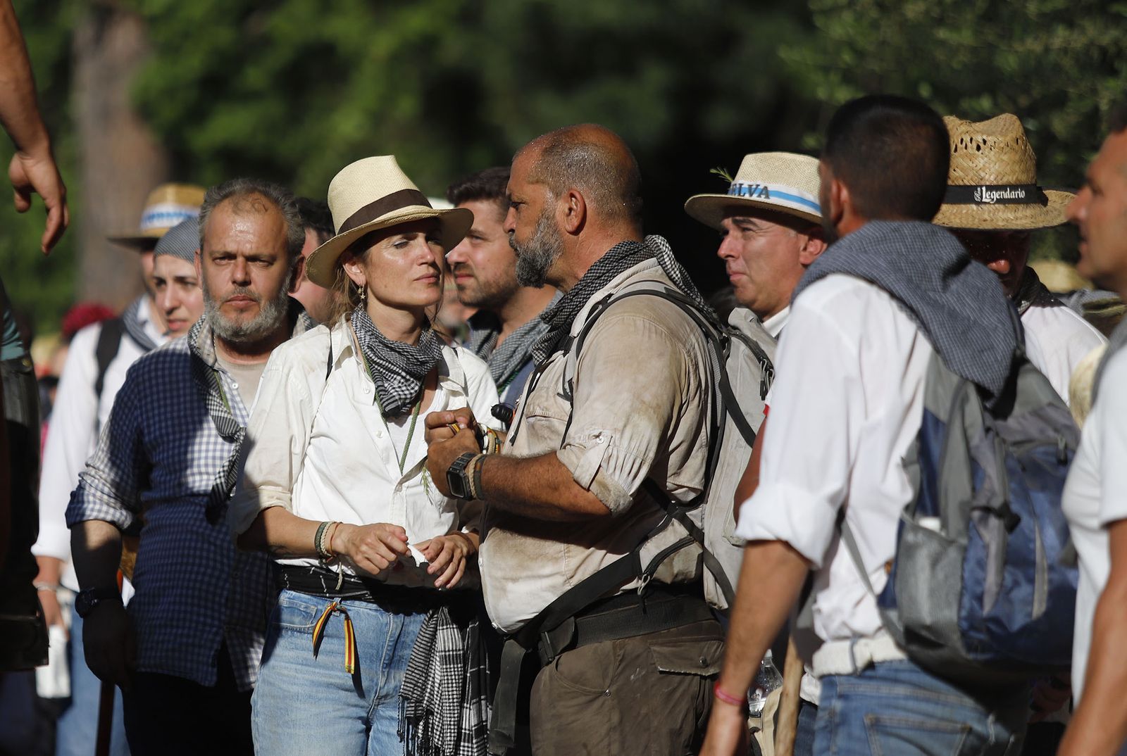 Imágenes de la Hermandad de Huelva a su paso por El Charco