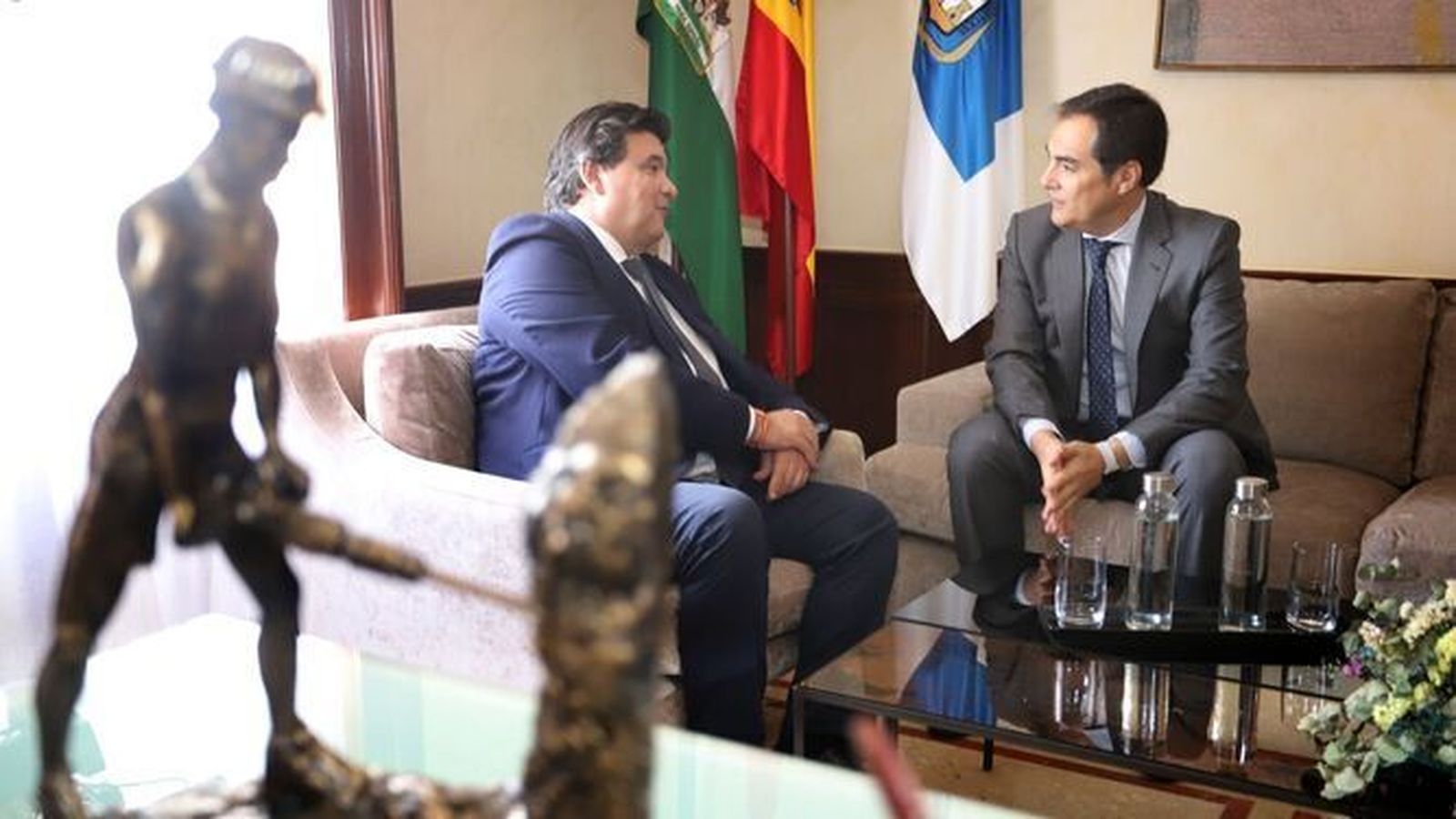 Reunión de Gabriel Cruz y José Antonio Nieto el pasado mes de septiembre.