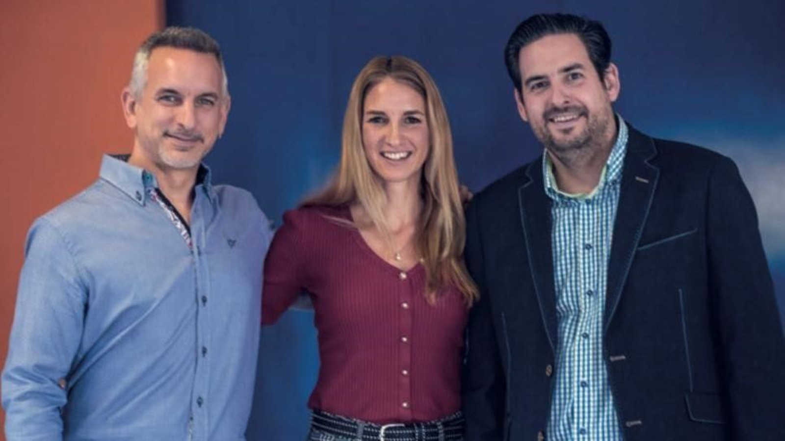 De izquierda a derecha;  Justo Martín Granda, Inmaculada Martín Granda y Marcos Martín Granda, el Consejo de Administración de Jumadi.