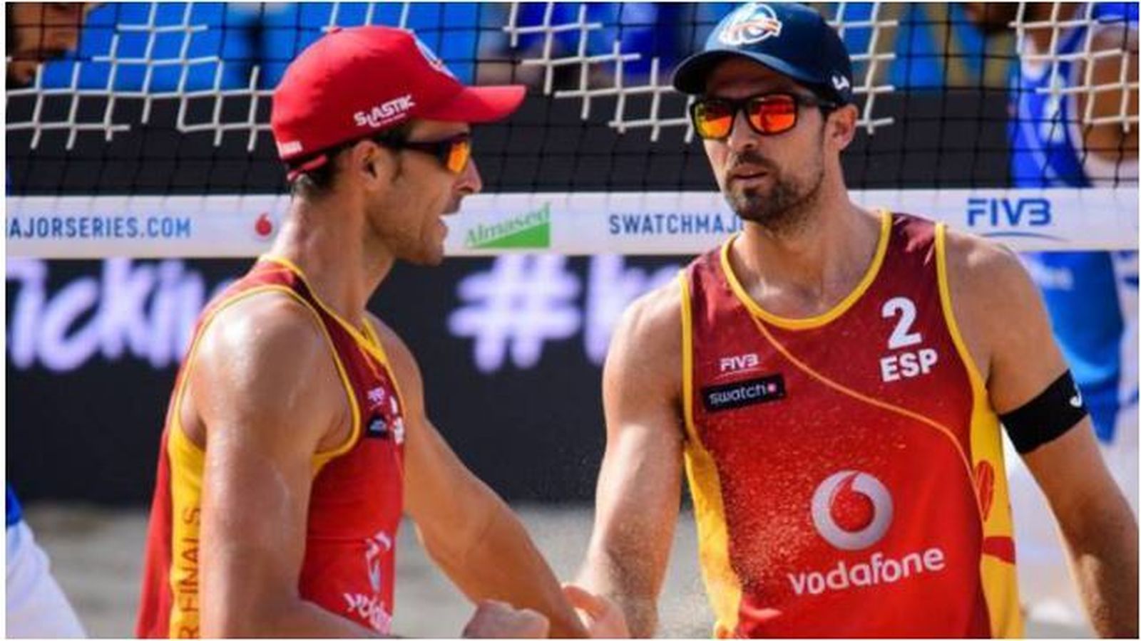 Herrera y Gavira (2), durante un partido