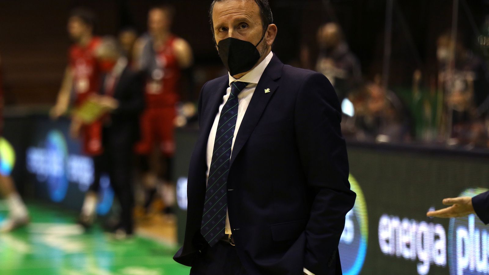 Joan Plaza, en un partido en San Pablo.