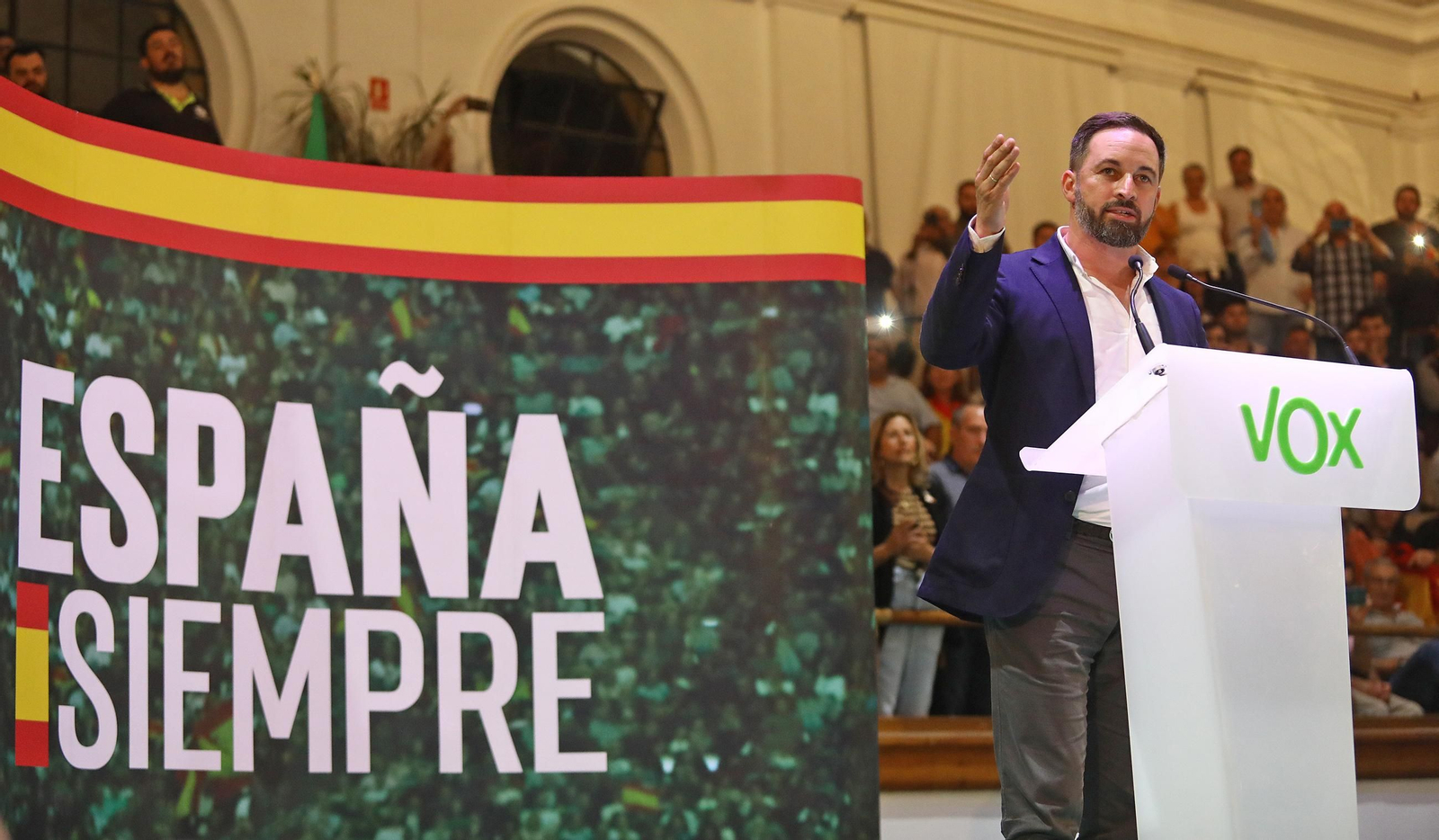 El mitín de Vox en la Real Escuela de Jerez, en imágenes El mitín de Vox en la Real Escuela de Jerez, en imágenes