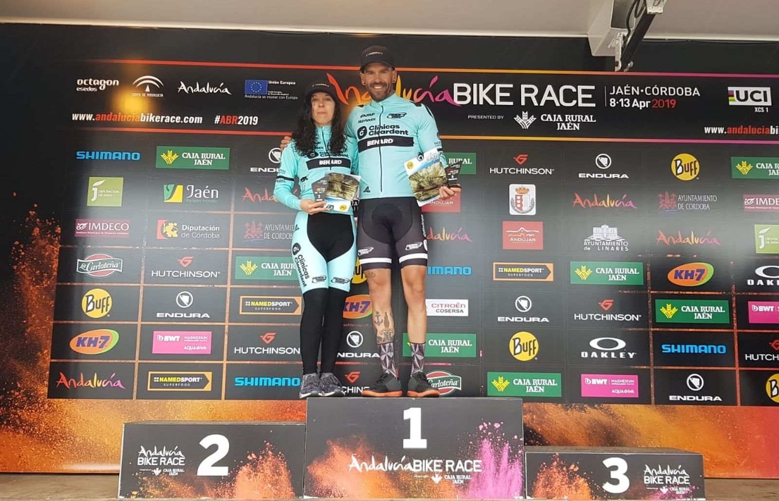 Olivia Carretero, en el podio.