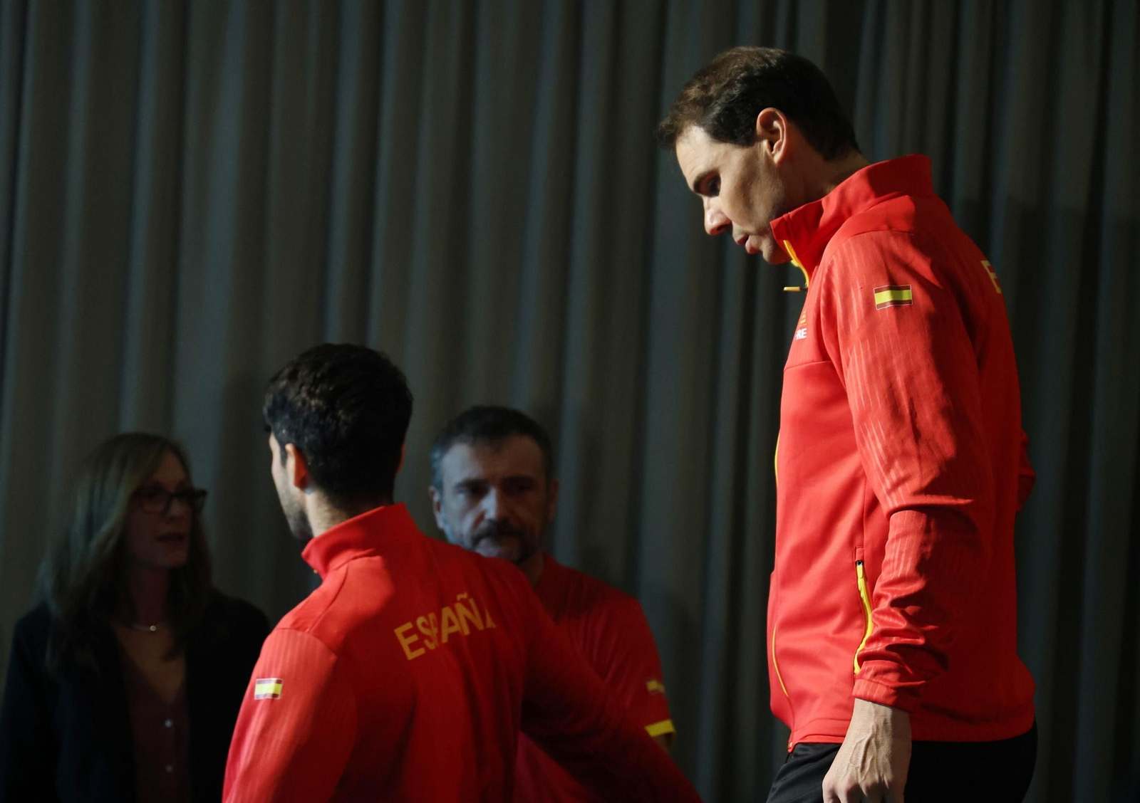 El equipo español en la rueda de prensa de la Copa Davis, en imágenes