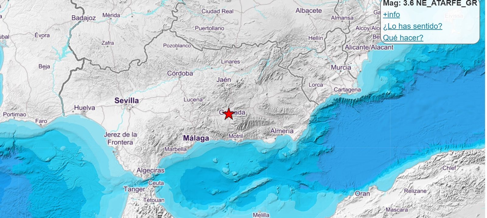 Ubicación geográfica del terremoto