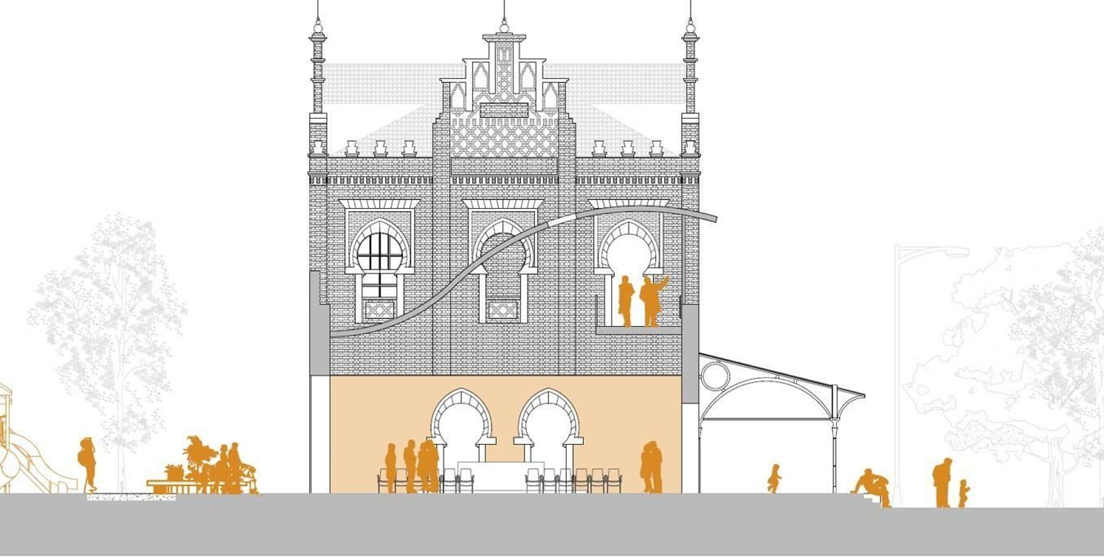 Plano del anteproyecto presentado el año pasado por la Diputación de Huelva sobre la rehabilitación de la antigua estación. Plano del anteproyecto presentado el año pasado por la Diputación de Huelva sobre la rehabilitación de la antigua estación.