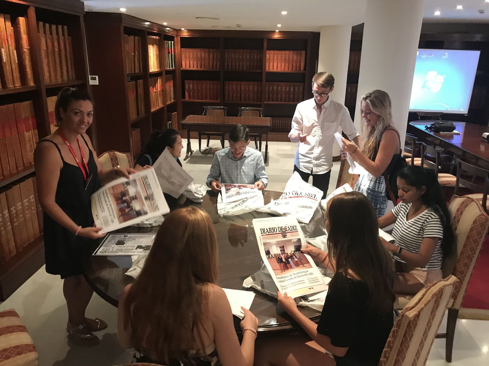 Visita de Erasmus Mundolengua. 31-07-2019