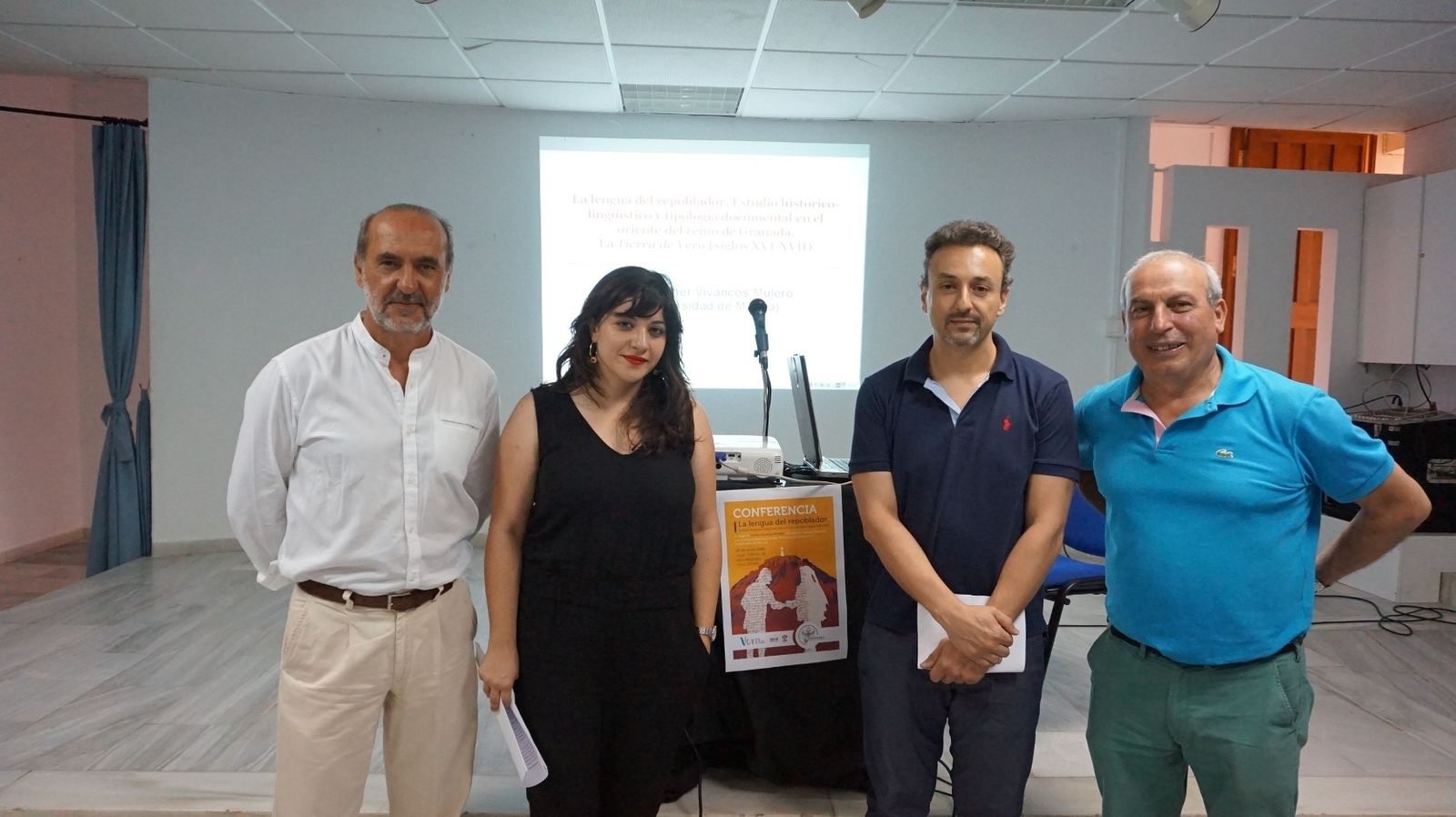 José Antonio Cano, Esther Vivancos, Manuel Caparrós y Pedro López.