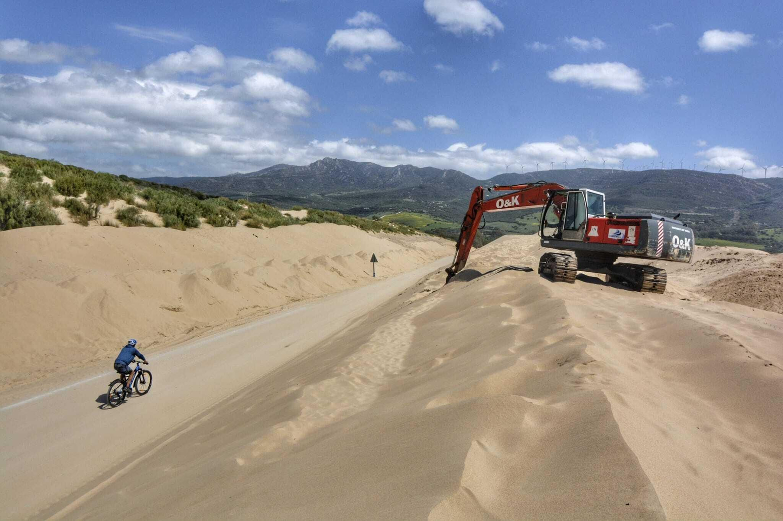 El avance de la duna de Valdevaqueros en Tarifa