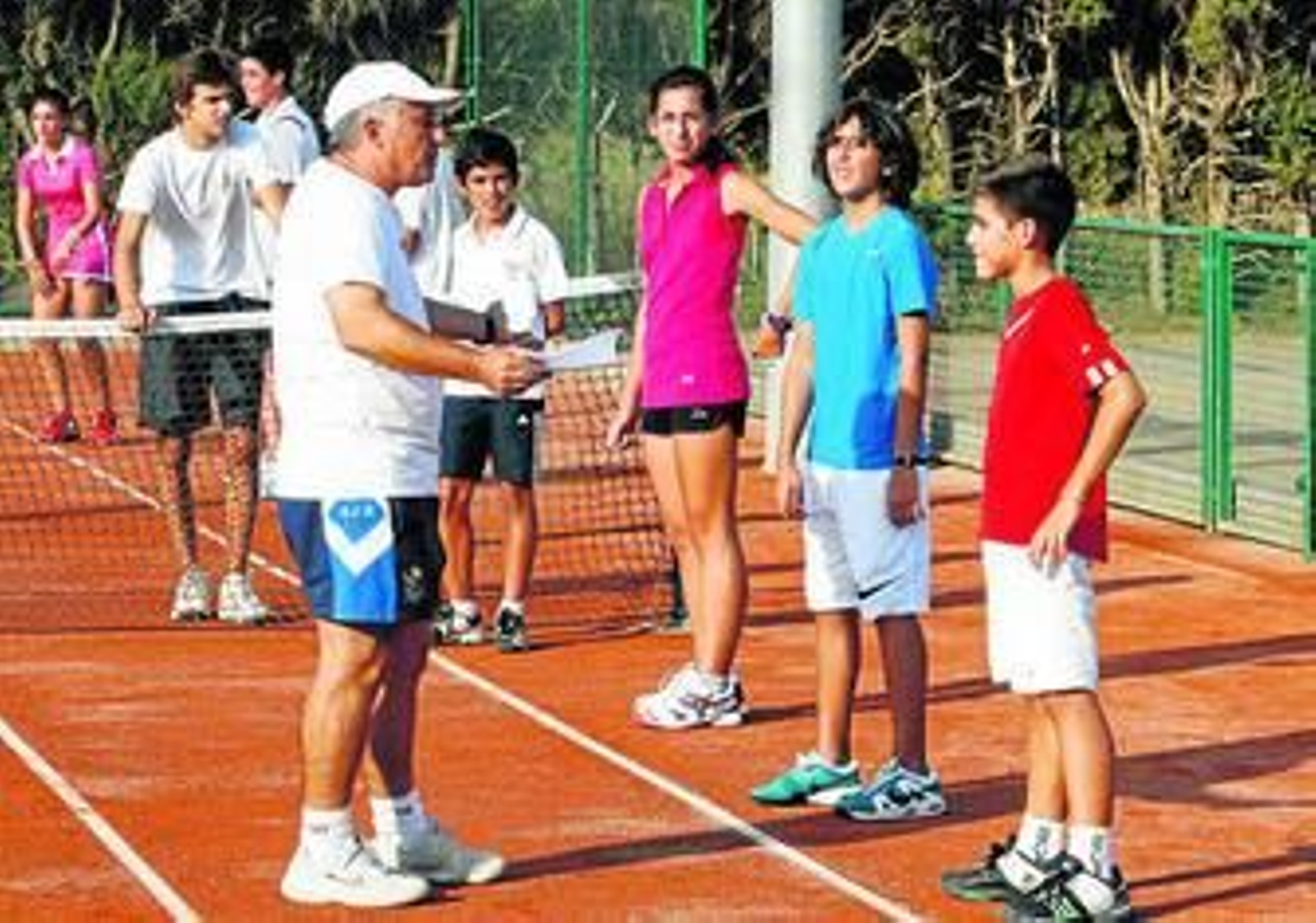 Actividades previas a la Copa Davis realizadas en las pistas del Aero Club.