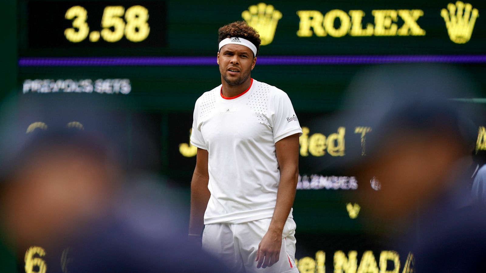 Tsonga, durante el partido ante Nadal.