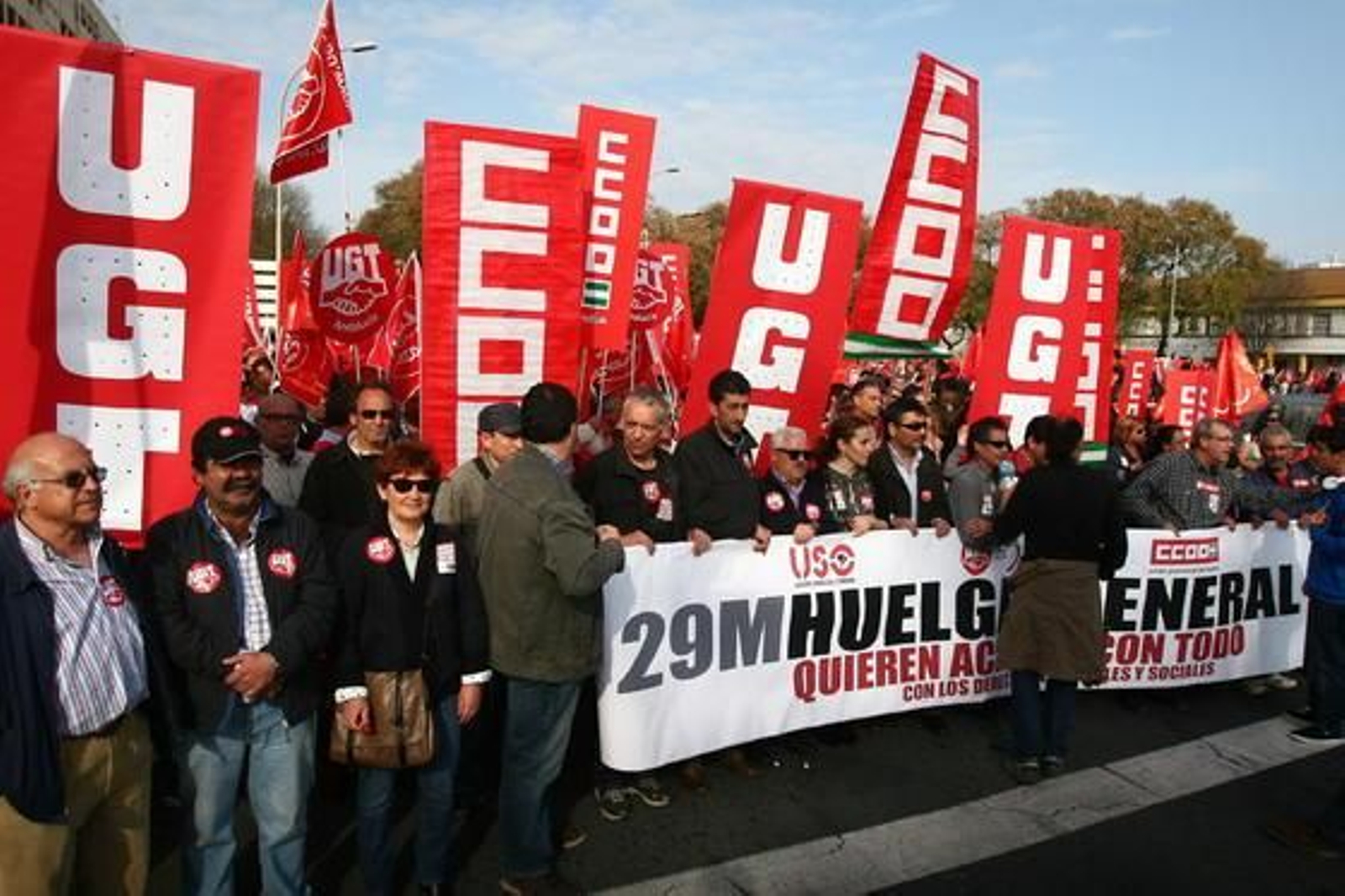 Las imágenes de la huelga general en Huelva