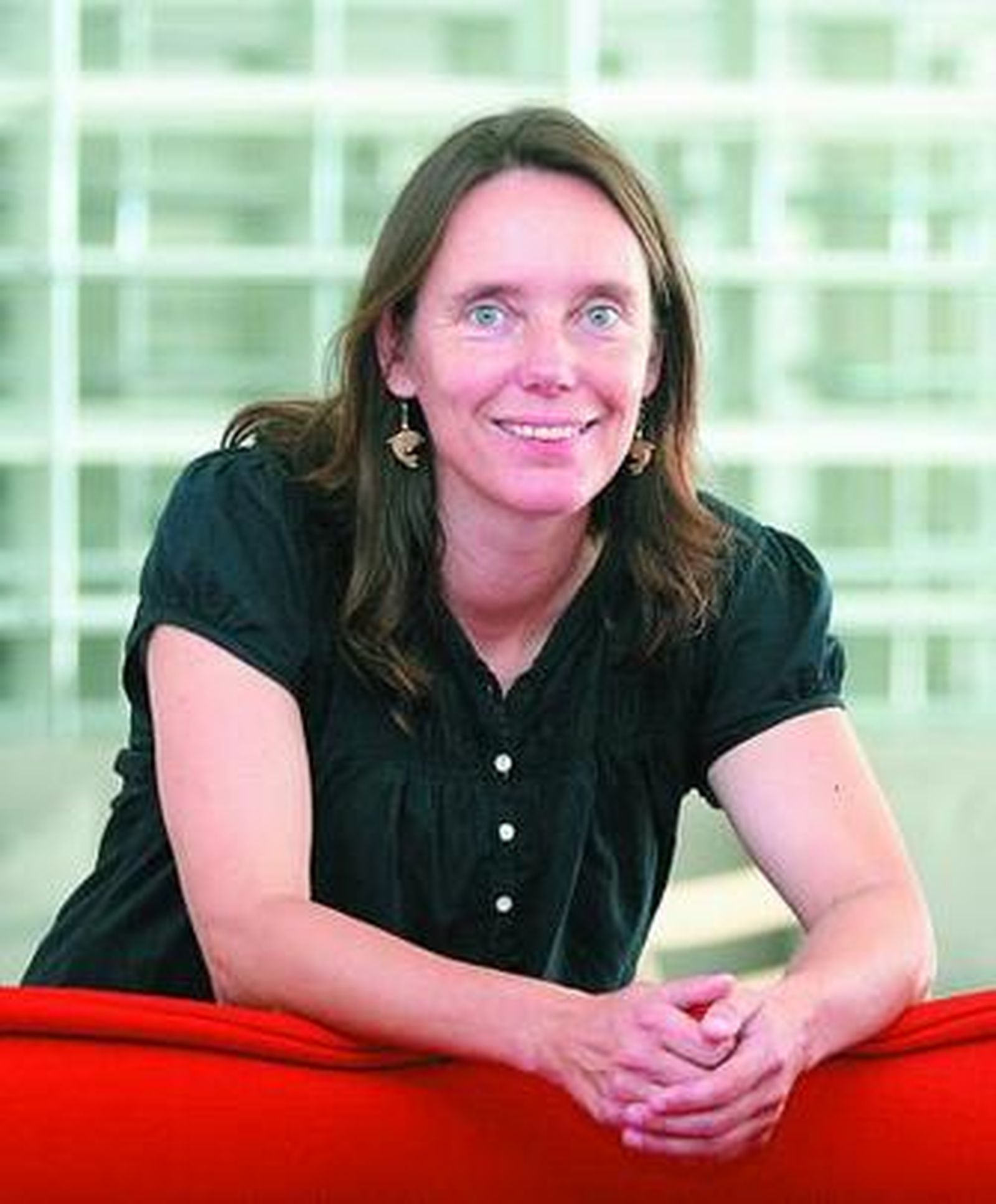 La bióloga y especialista en espátulas Claudine de le Court.