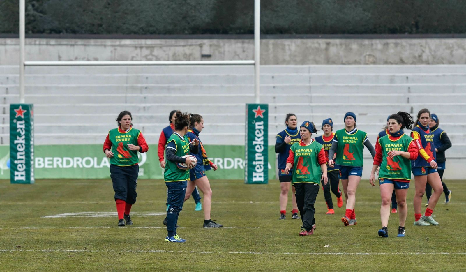 La jerezana Laura Delgado, en un entrenamiento de la selección española.