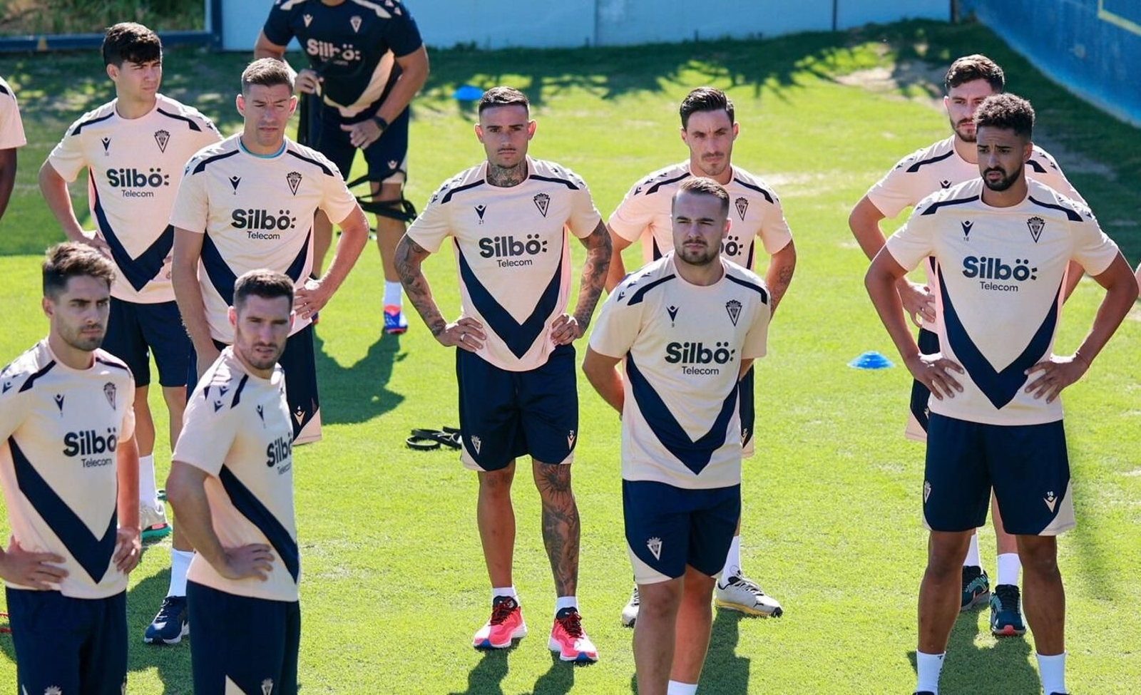Jugadores del Cádiz CF el primer día de pretemporada hace un año.