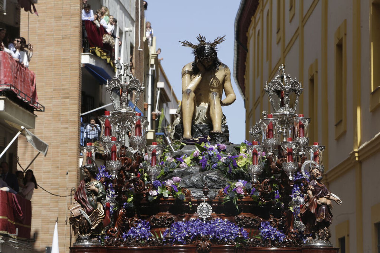 El Cristo de la Humildad y Paciencia en su paso