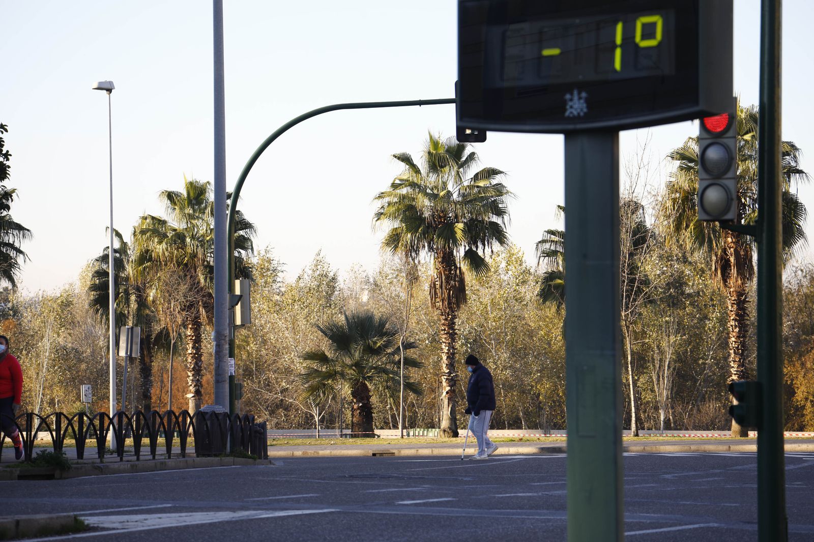Las fotos de una gélida mañana en Córdoba con aviso amarillo por frío