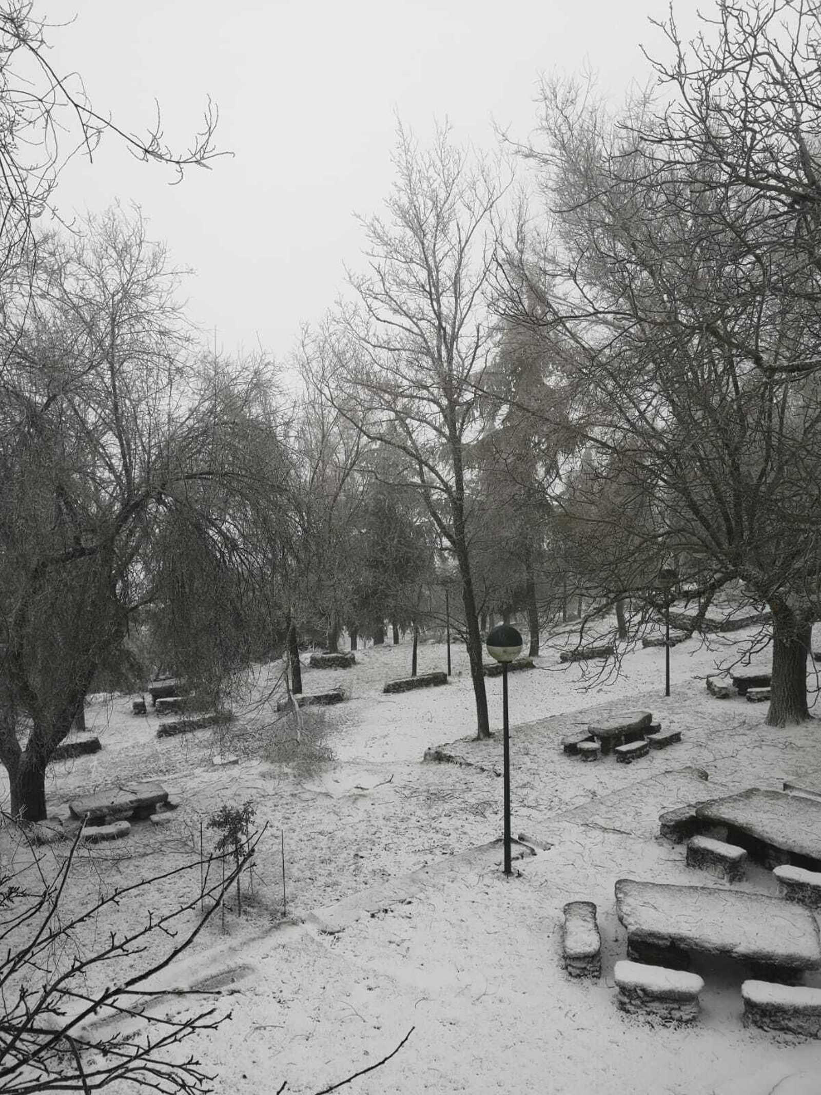 Las primeras nieves de la provincia de Córdoba, en fotos