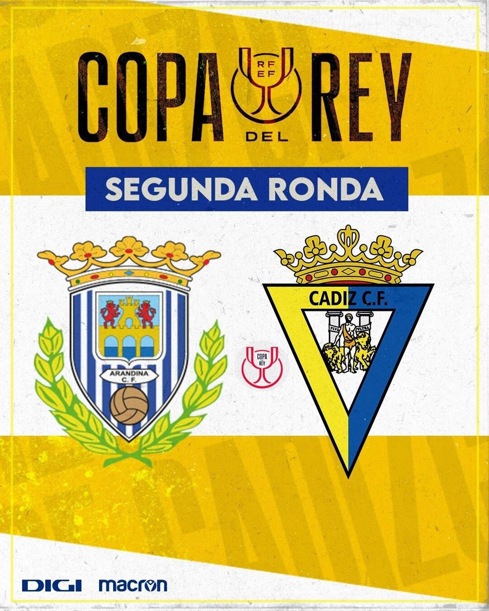 El Arandina y el Cádiz se citan en la segunda ronda.