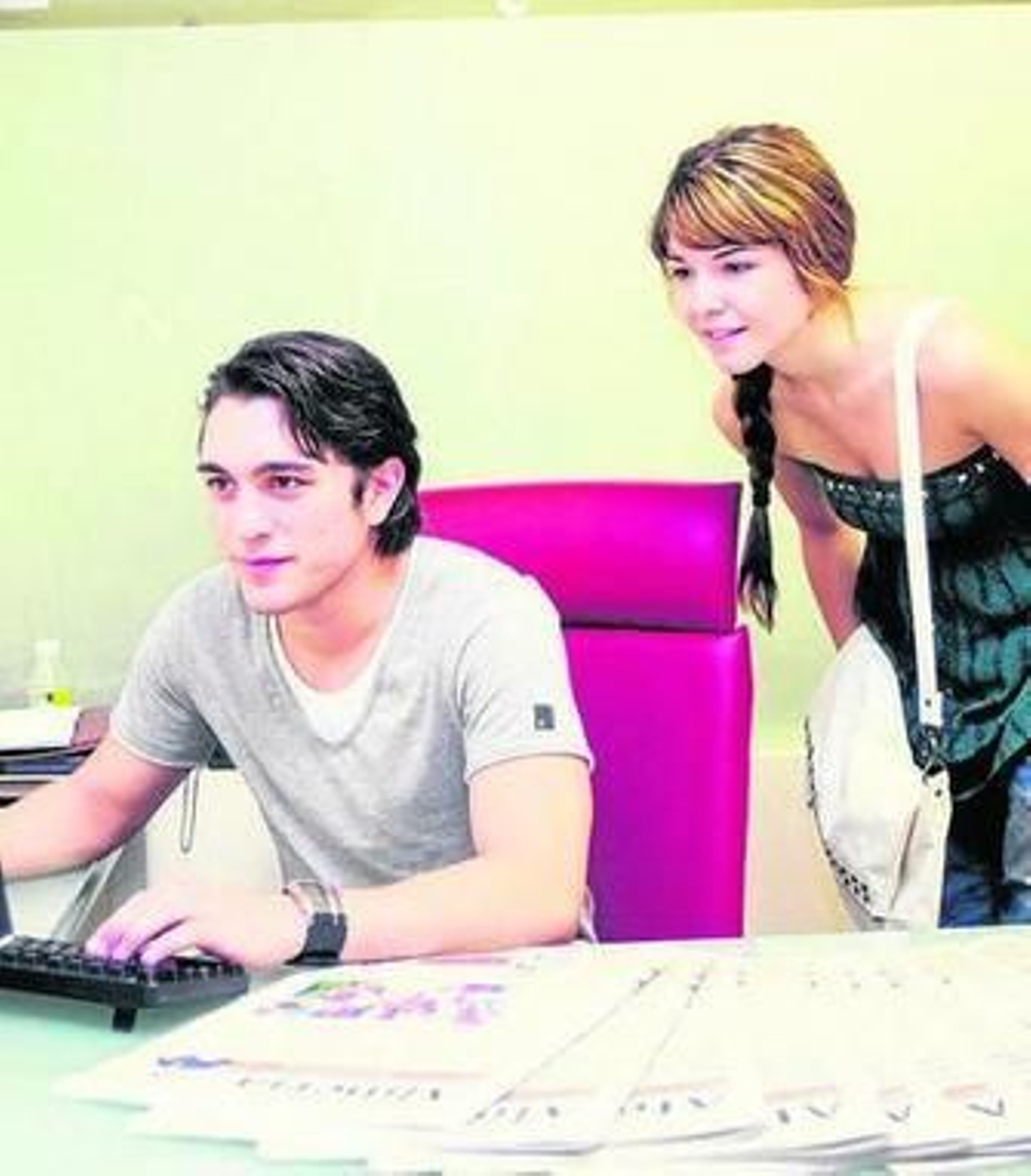 Samuel y Patricia, durante el Encuentro Digital en 'elalmeria.es'.