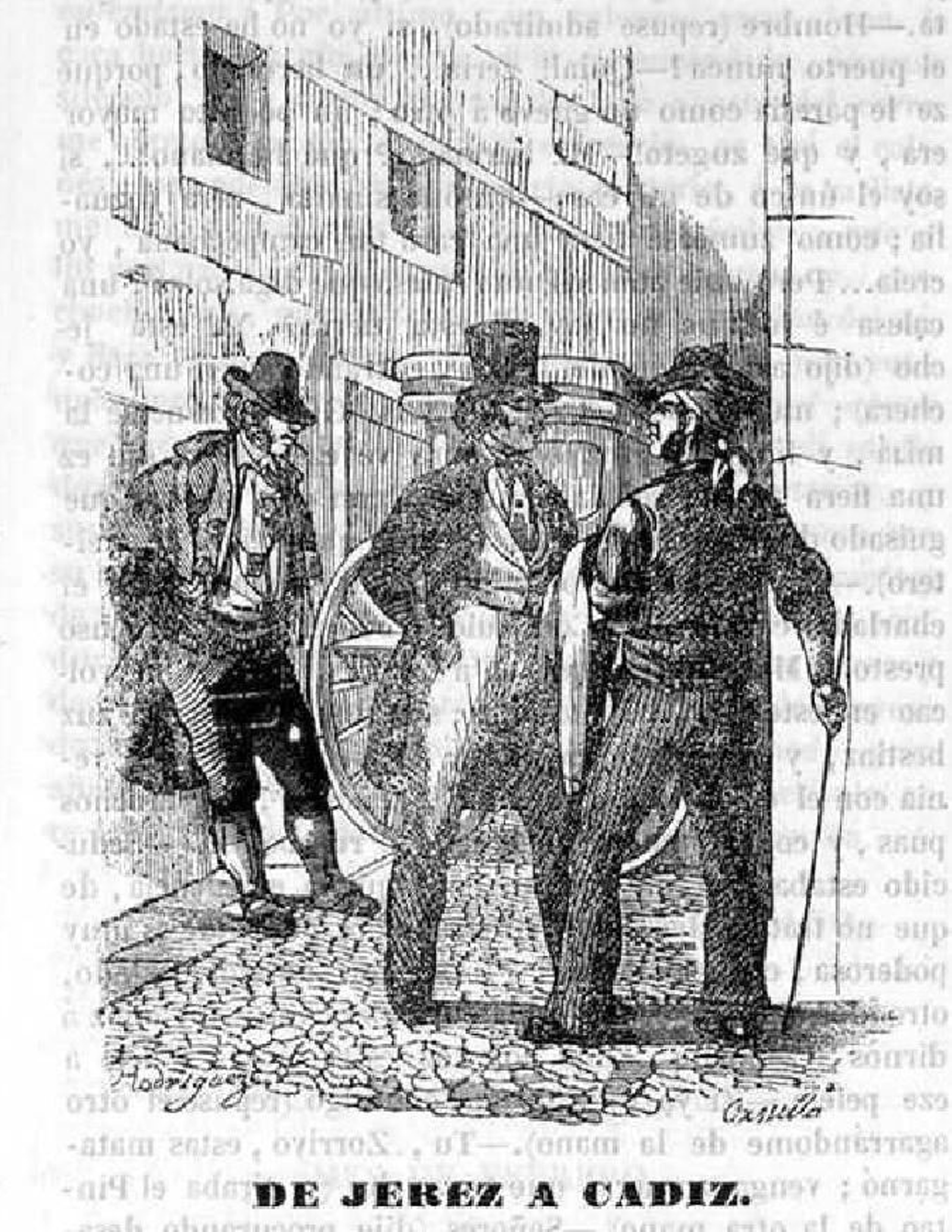 Grabado publicado en el Seminario Pintoresco, 1843.