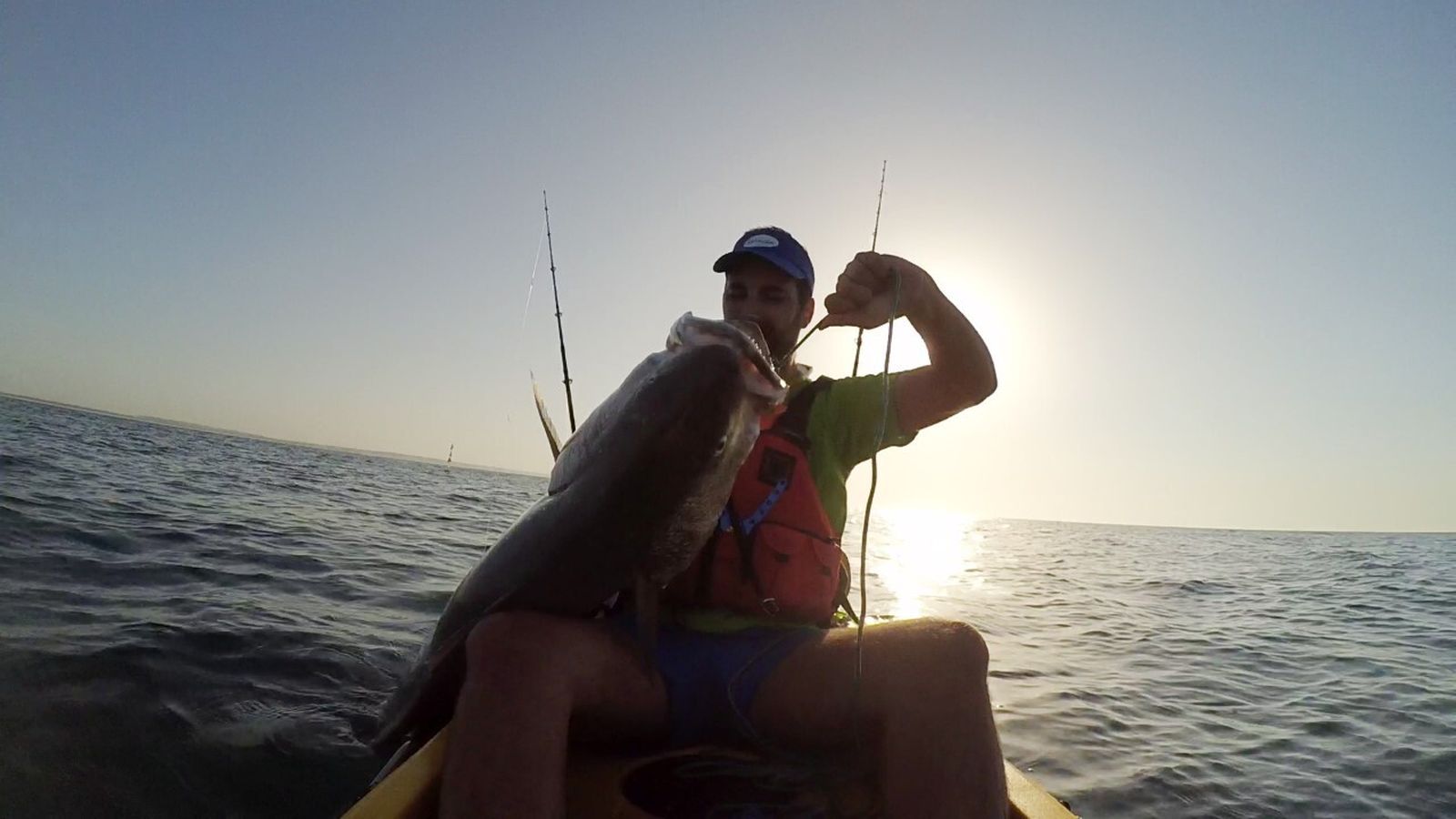 Pesca deportiva en káyak en Huelva