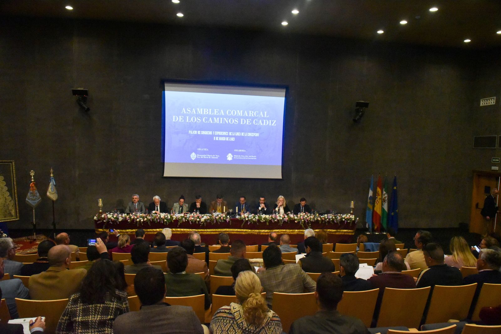 Asamblea de rocieros de la provincia en La Línea.